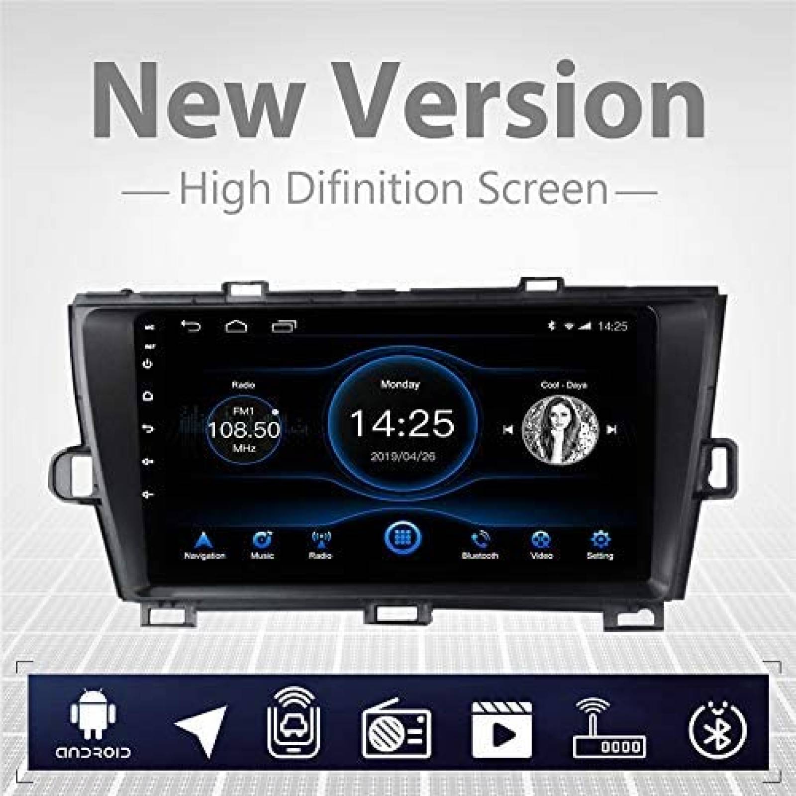 Estereo Carro LEXXSON Toyota Prius 9" Android Bluetooth USB
