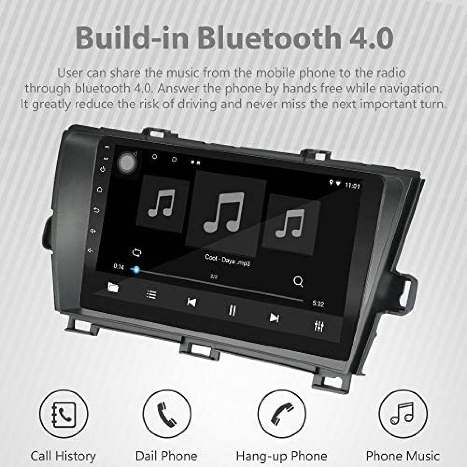 Estereo Carro LEXXSON Toyota Prius 9" Android Bluetooth USB