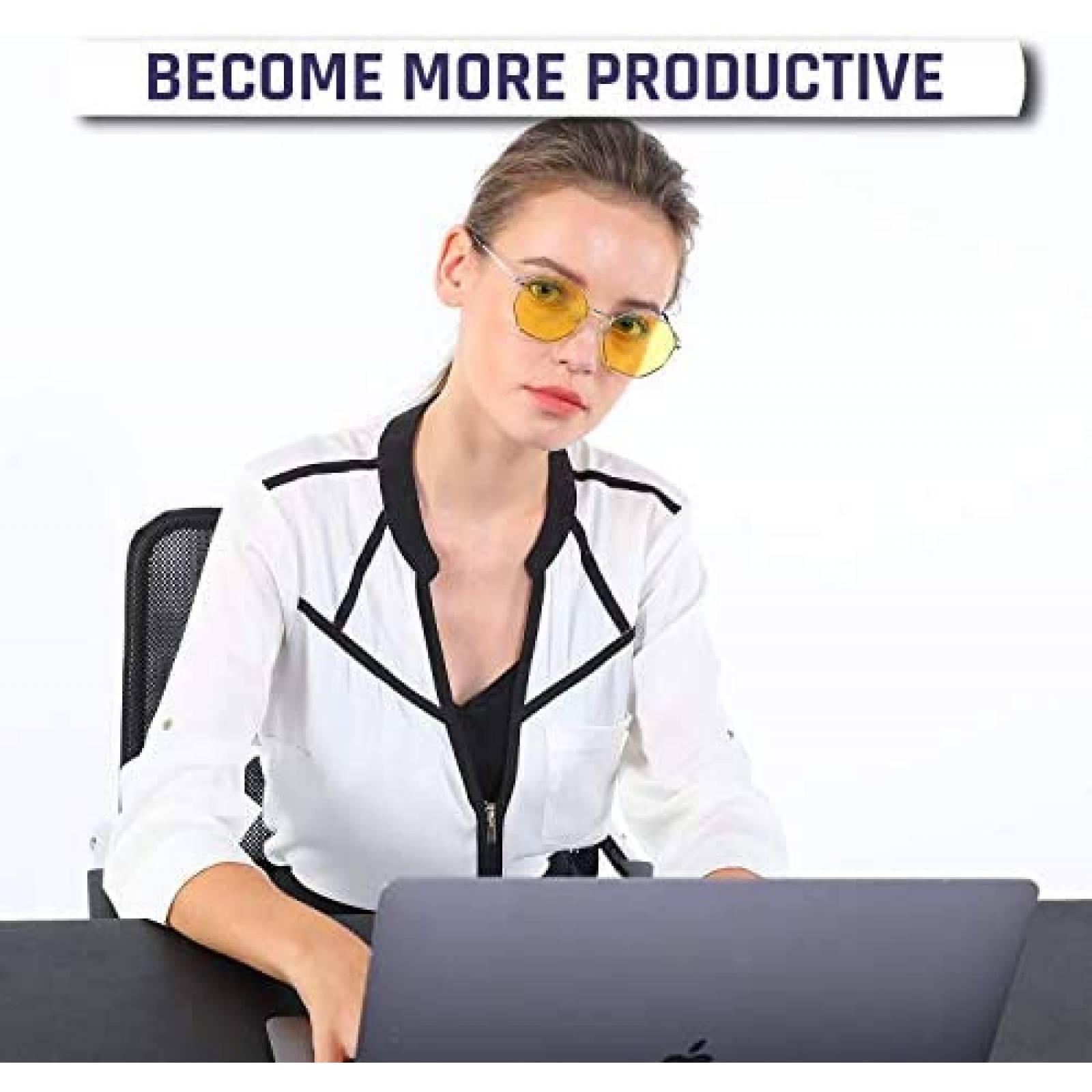 Gafas KLIM Juliette Filtro Luz Azul Proteccion UV -Plateado