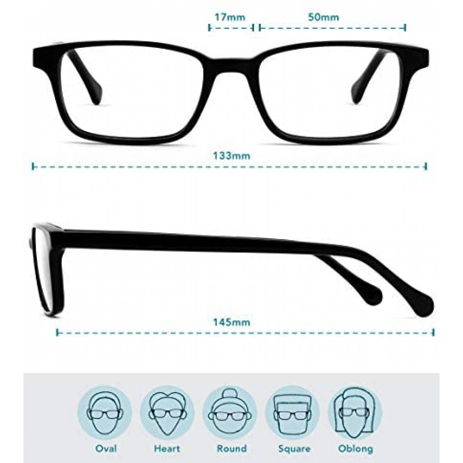 Lentes Felix Gray Carver con Bloqueo de Luz Azul -Negro