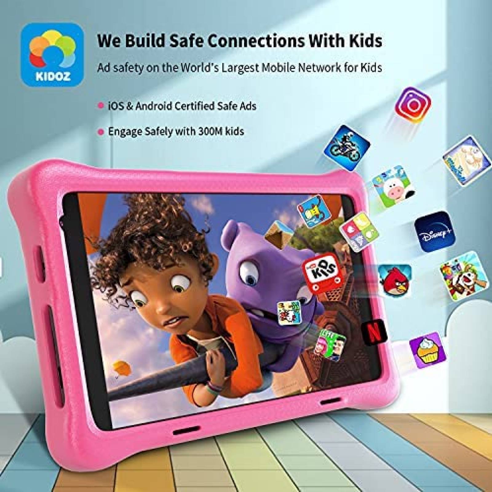 Tablet Infantil HAPPYBE 8'' 32GB 5000 mAh 1080P Full HD