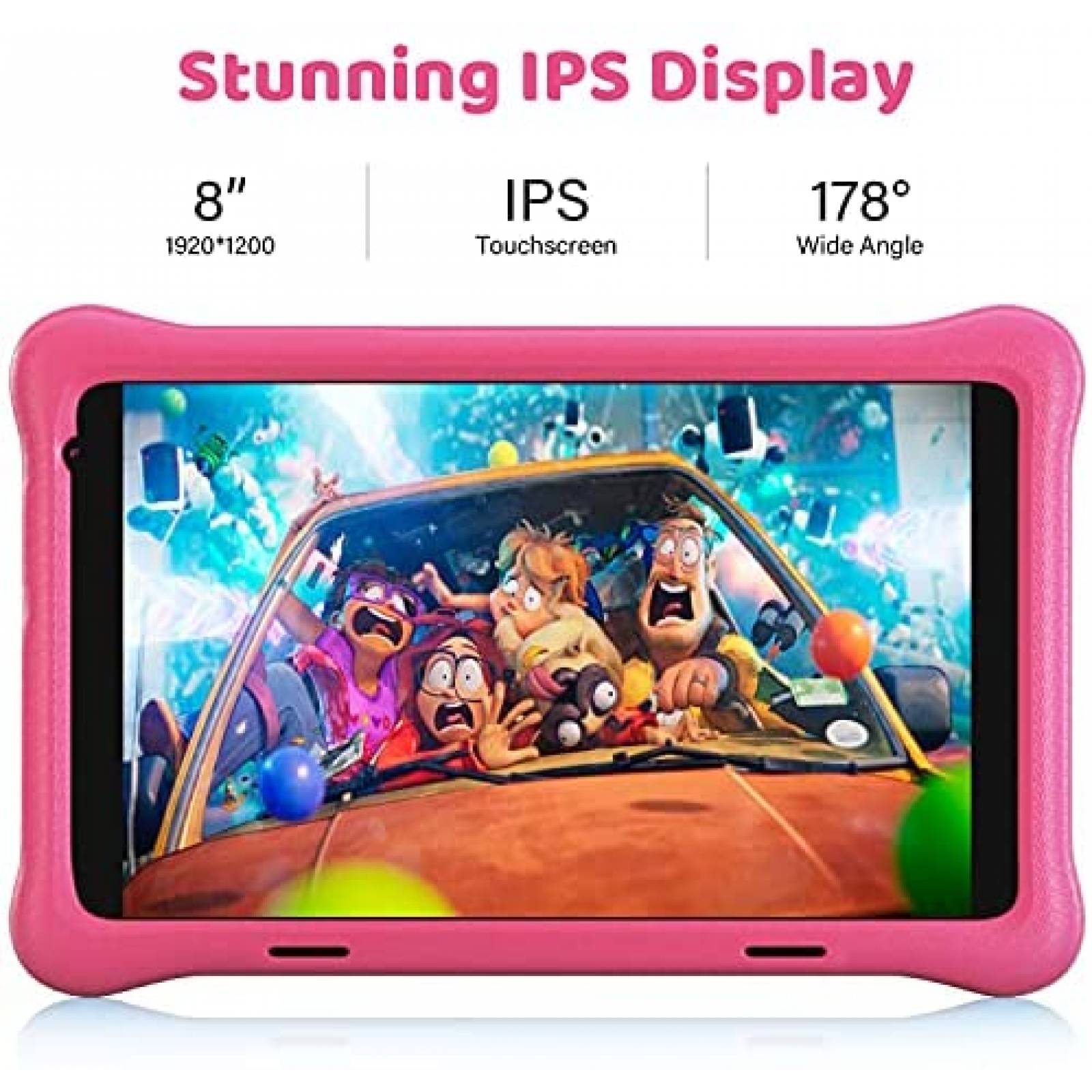 Tablet Infantil HAPPYBE 8'' 32GB 5000 mAh 1080P Full HD