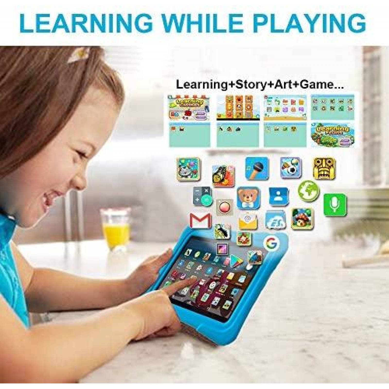 Tablet para Nios PRITOM Software Preinstalado 7'' -Celeste