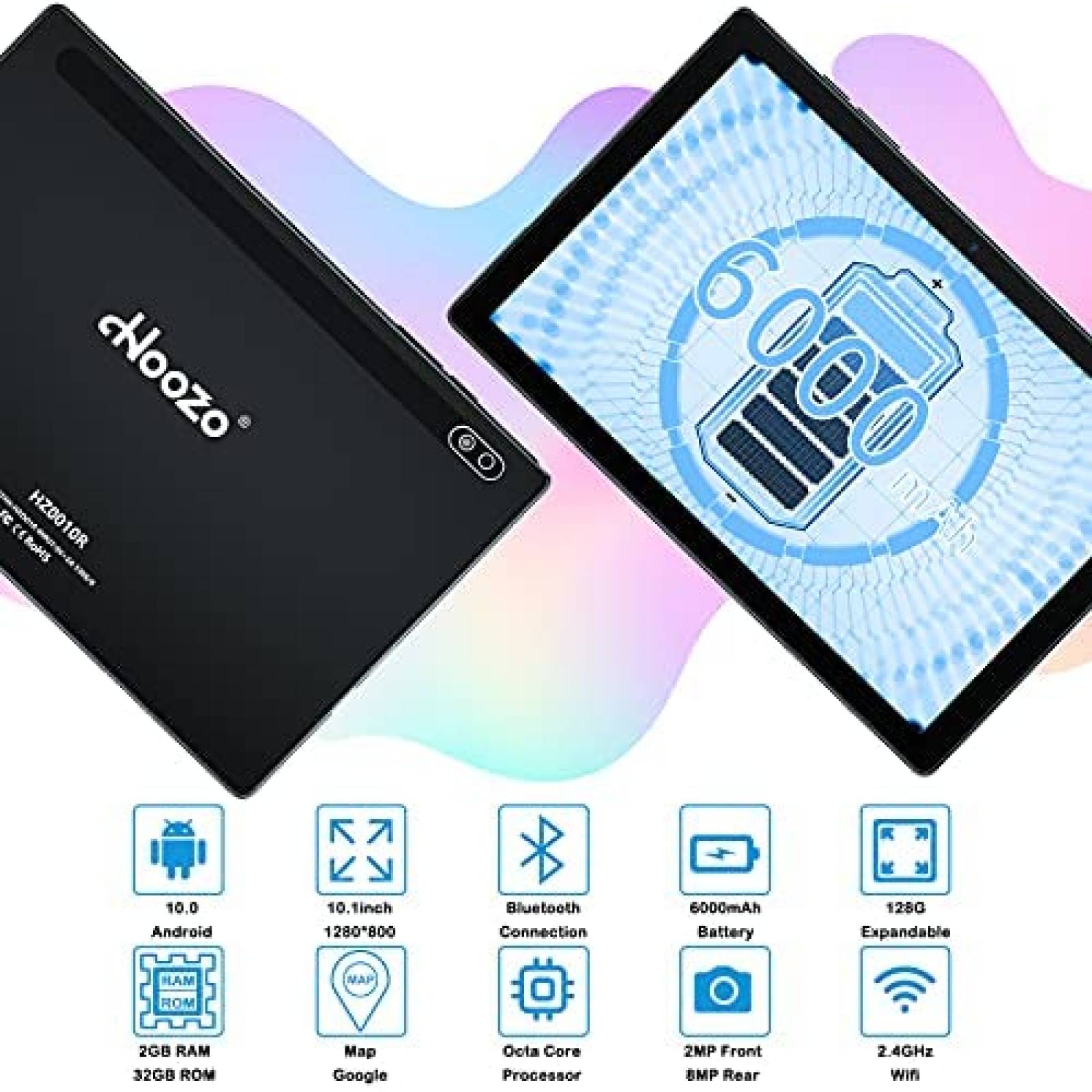 Tablet Hoozo HZ0010R 10'' de 32GB 8MP Android 10.0