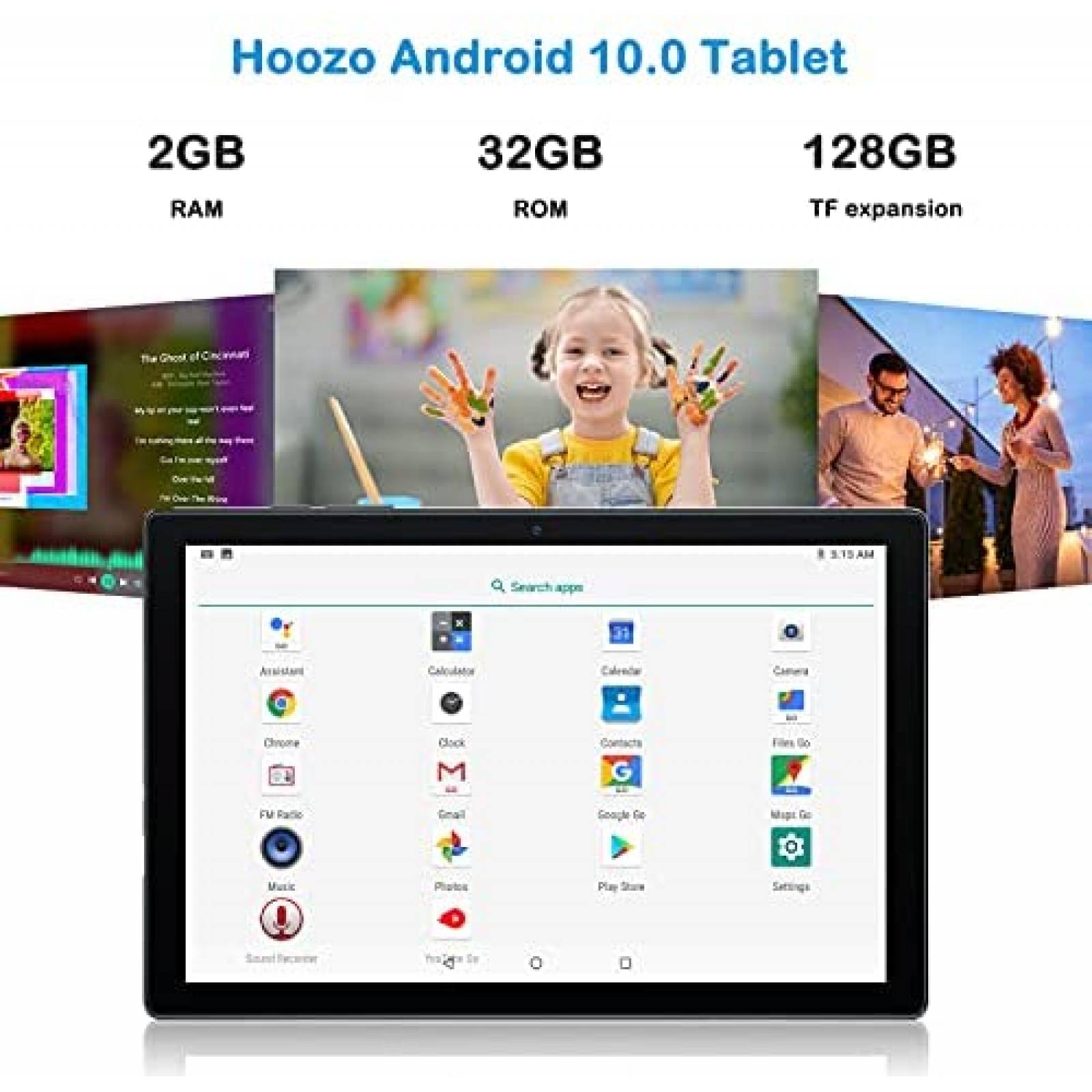 Tablet Hoozo HZ0010R 10'' de 32GB 8MP Android 10.0