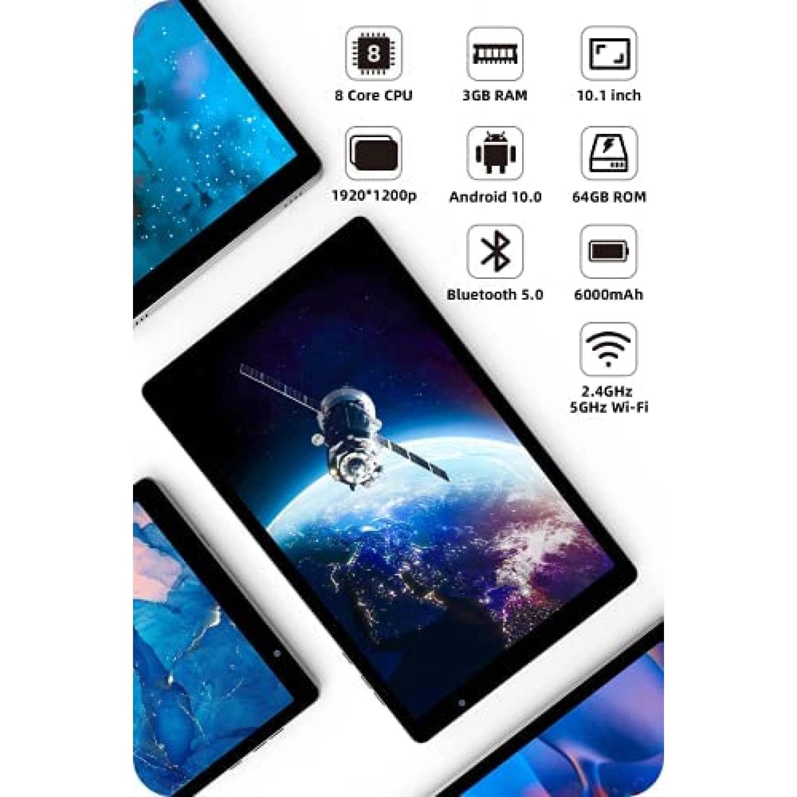 Tablet VUCATIMES N20 10" Android 10 3GB 64GB 6000mAh -Gris
