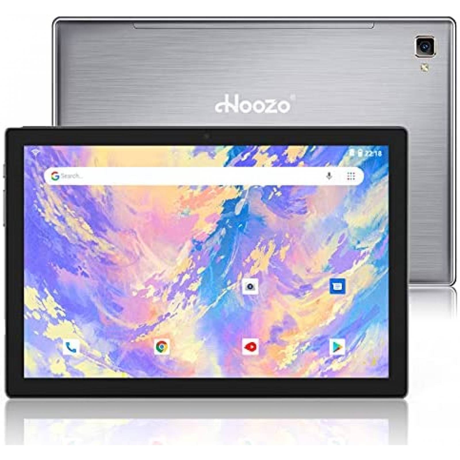 Tablet Hoozo 10'' 5G Wi-Fi 32GB Bluetooth GPS HD -Plateado