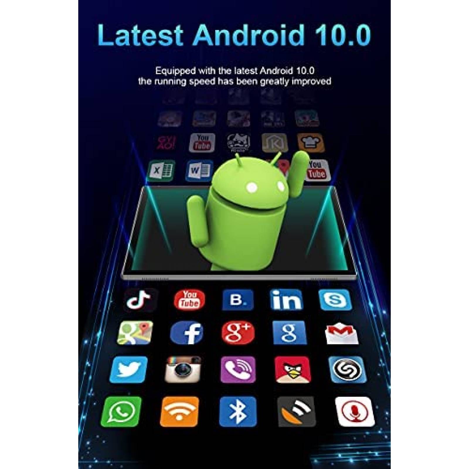 Tablet ZZB ZB10 10'' 8MP 32GB ROM Expandible a 512GB