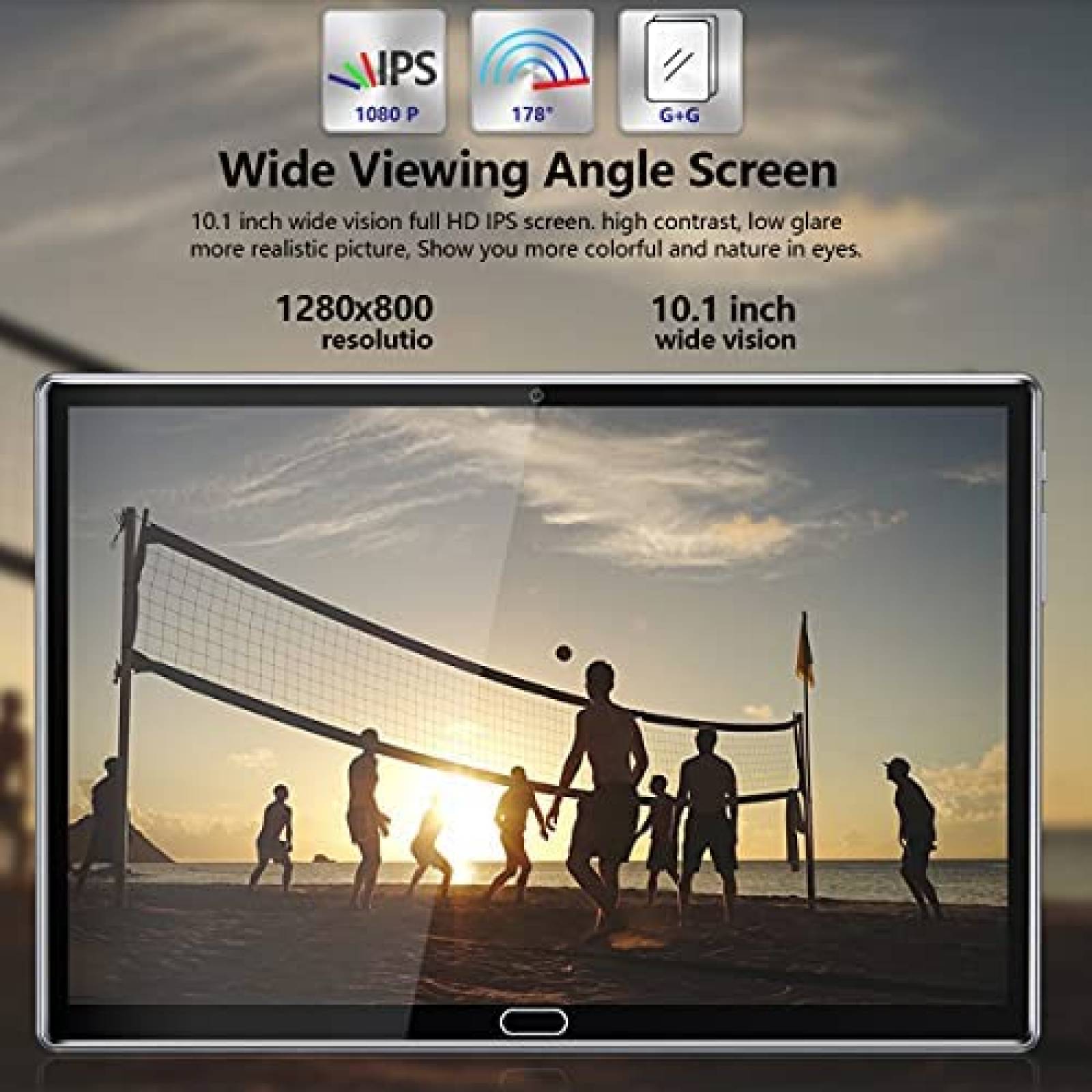 Tablet 2 en 1 MEIZE 10.1'' 64GB/128GB ROM 18MP + Accesorios