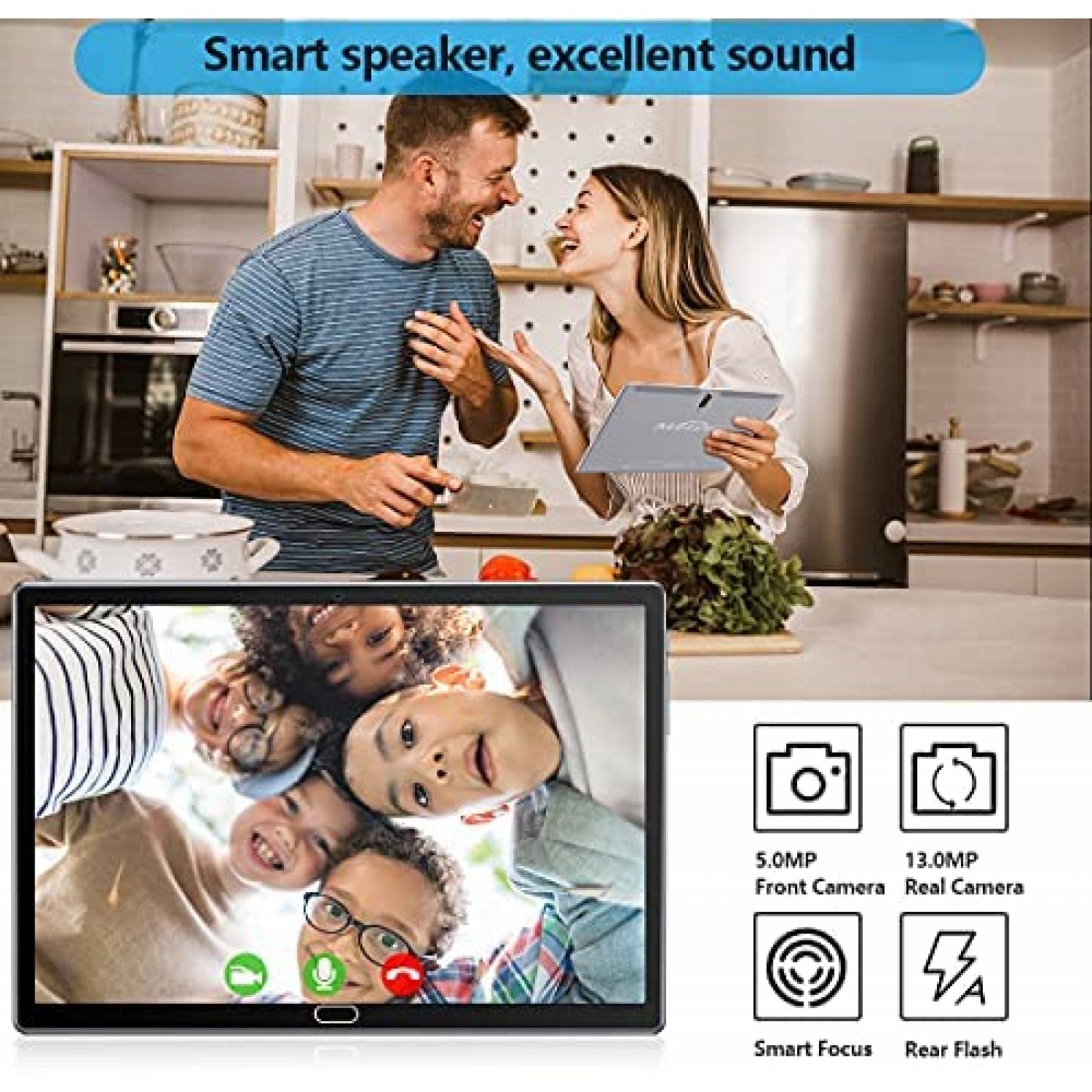 Tablet 2 en 1 MEIZE 10.1'' 64GB/128GB ROM 18MP + Accesorios