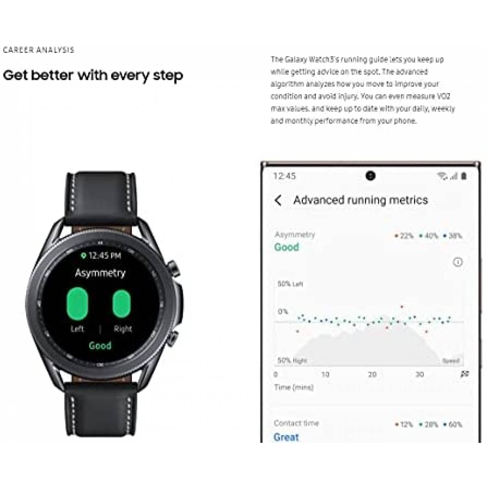 Reloj inteligente Samsung Galaxy Watch 3 41mm -Negro