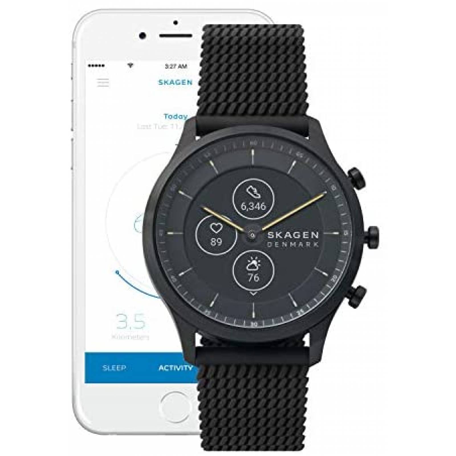 Reloj inteligente Skagen Hybrid HR Jorn para hombre -Negro