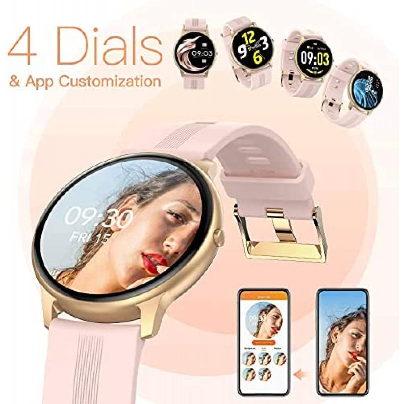 SmartWatch AGPTEK LW11 Pantalla Tactil 1.3'' Impermeable