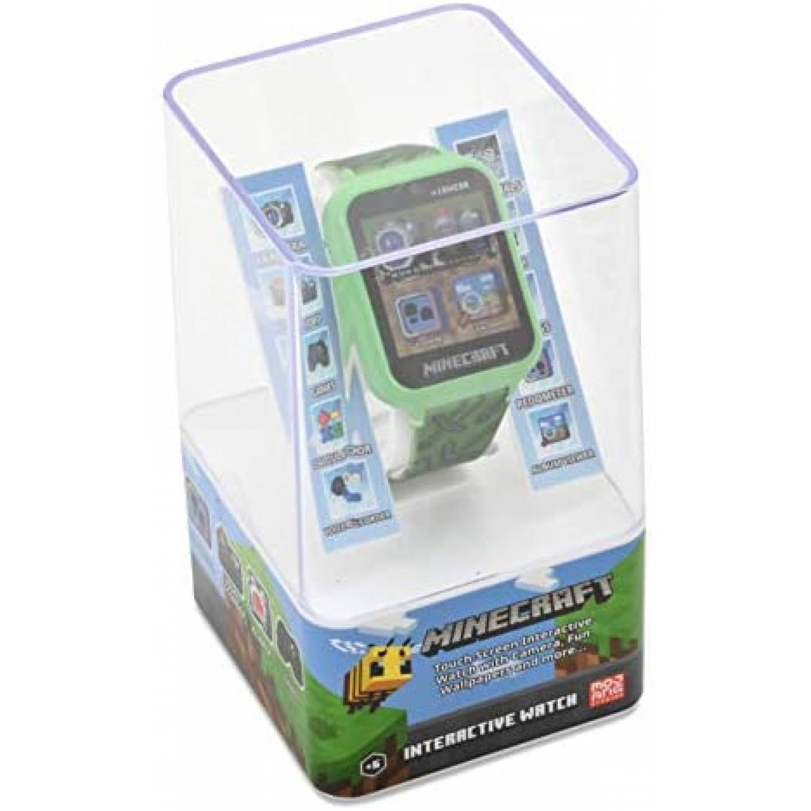 Smartwatch Minecraft MIN4045AZ USB Correa de Silicon -Verde