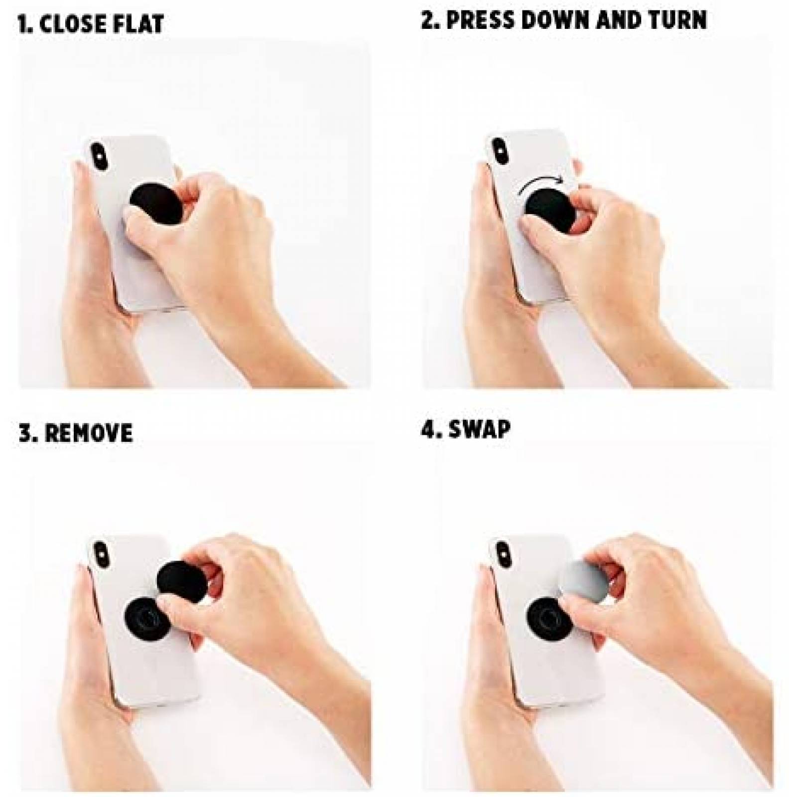 Soporte de Agarre PopSockets para Celular Monstera -Blanco