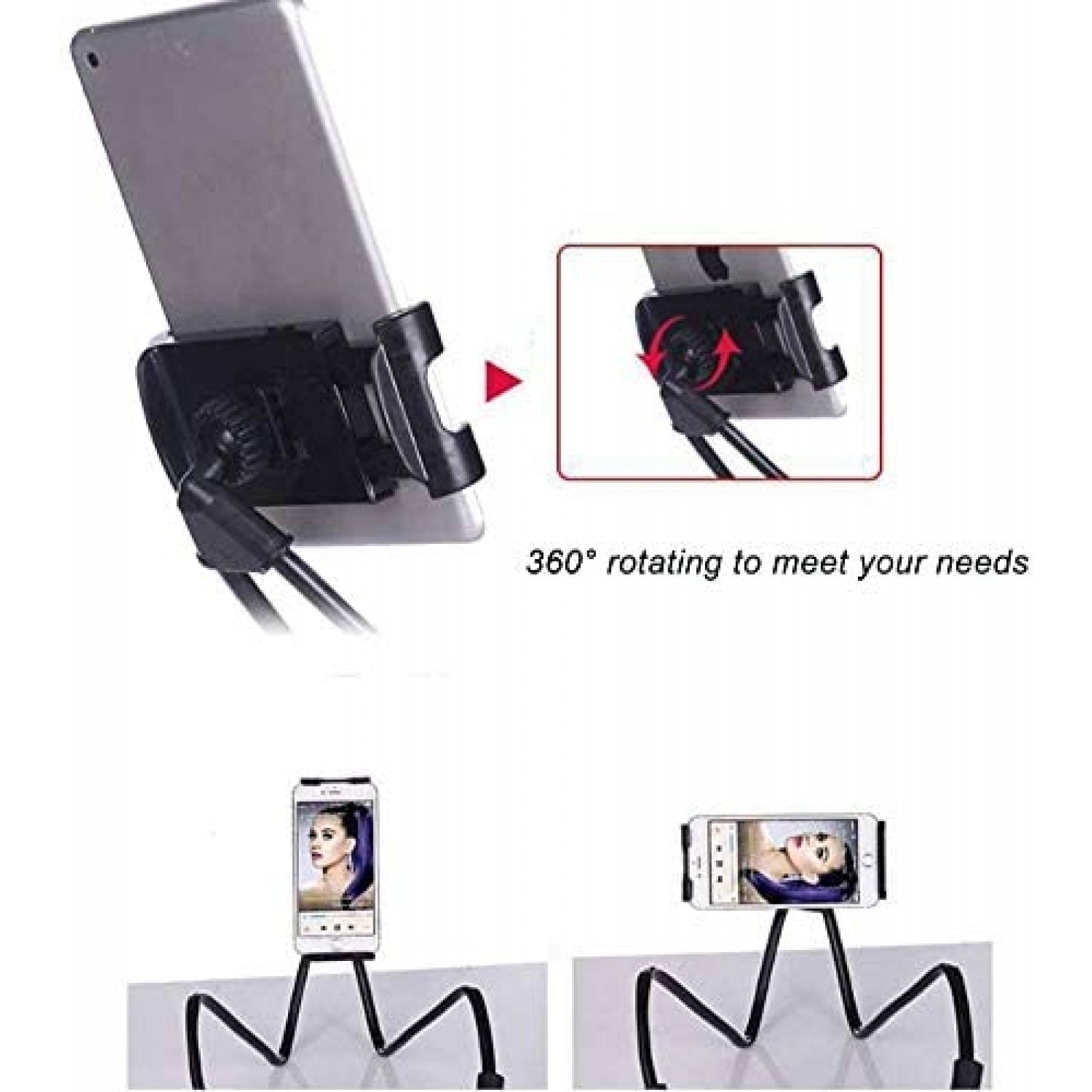 Stand de Cuello Juerly para Celular de 4.7''-7.6 -Negro