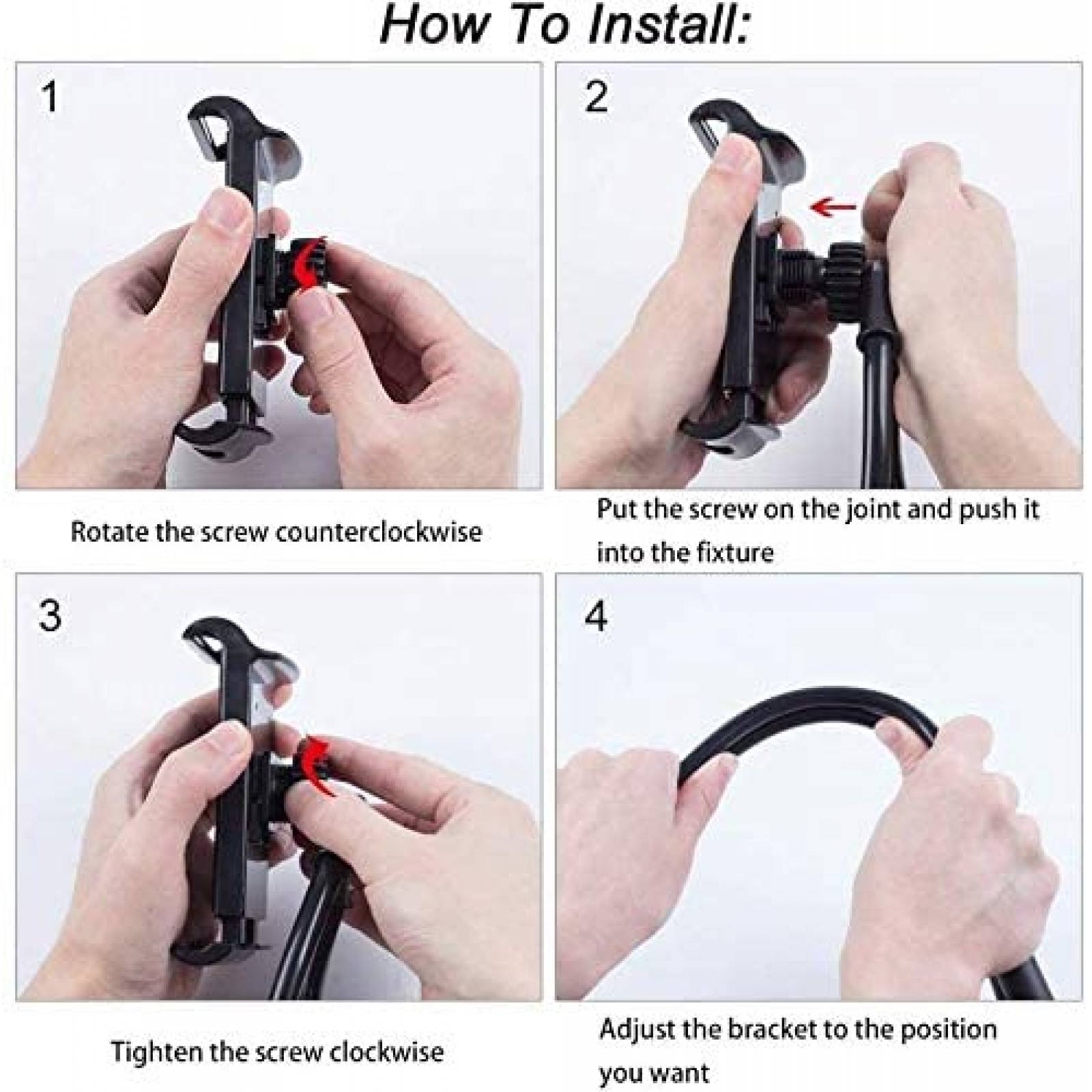 Stand de Cuello Juerly para Celular de 4.7''-7.6 -Negro