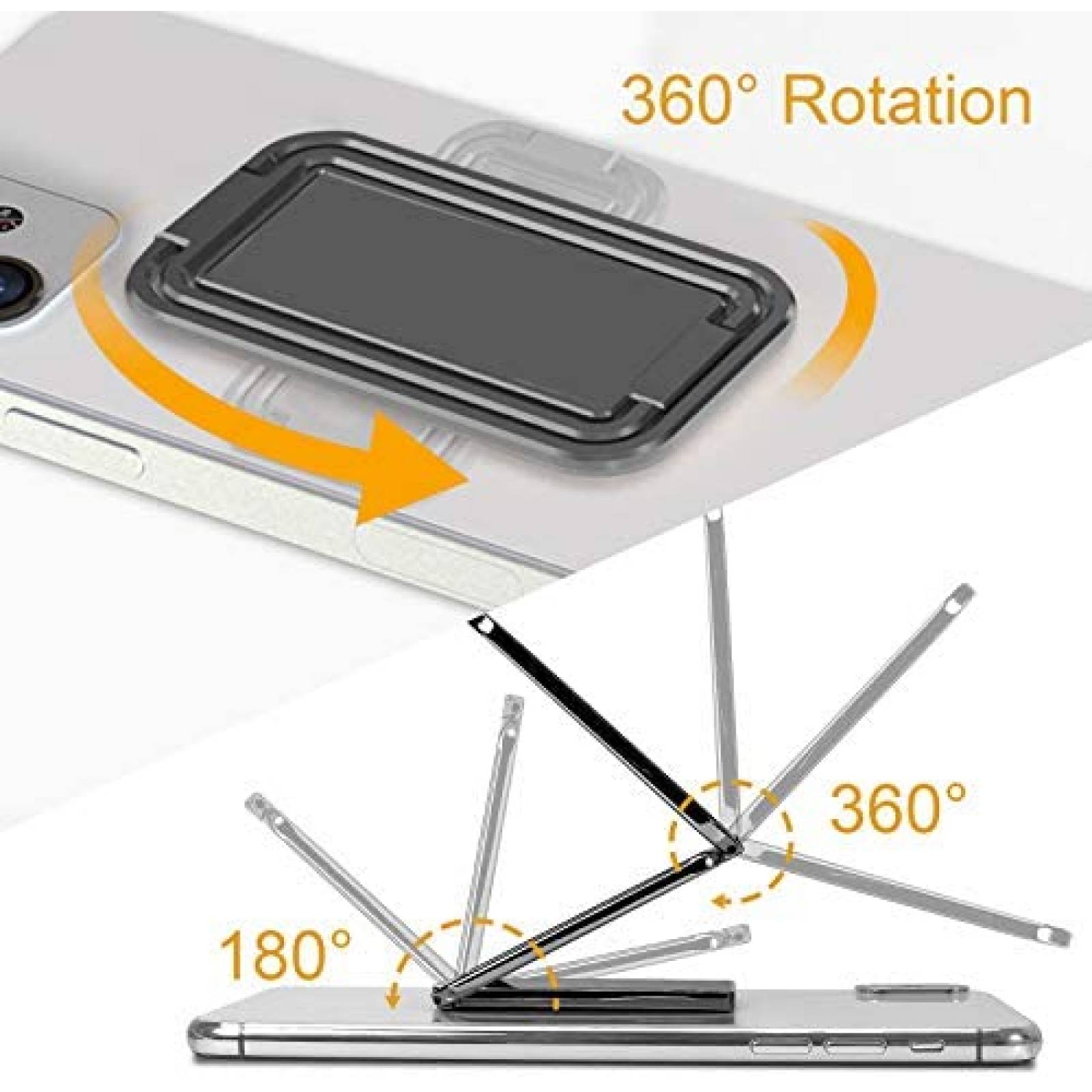 Agarradera para celular CISID stand ultra delgado -Negro