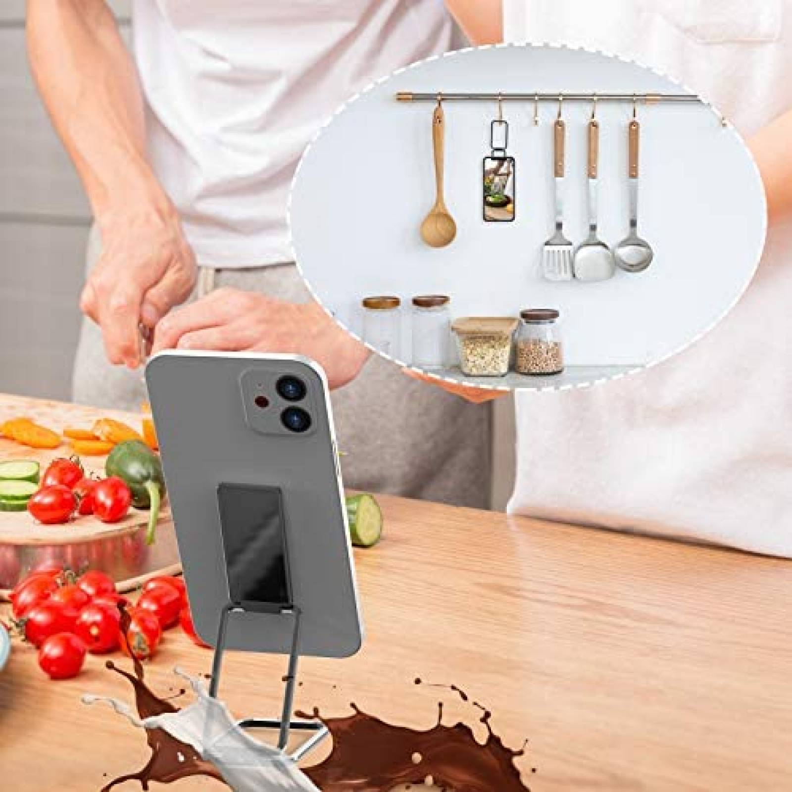 Agarradera para celular CISID stand ultra delgado -Negro