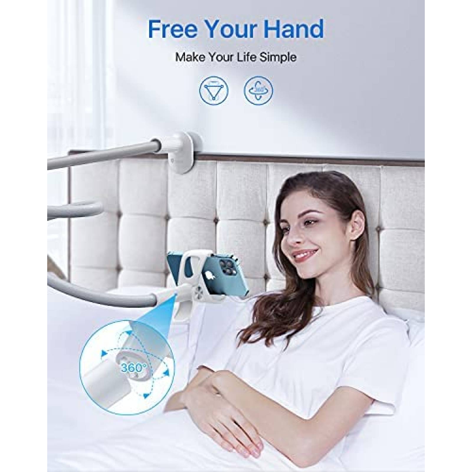 Brazo de Soporte p/Celular Andobil Gooseneck Flexible -Gris