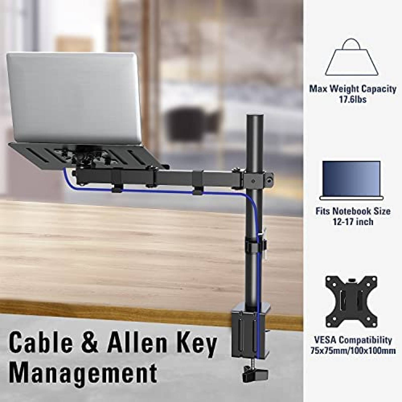 Soporte para computadora porttil MOUNTUP soporte de brazo