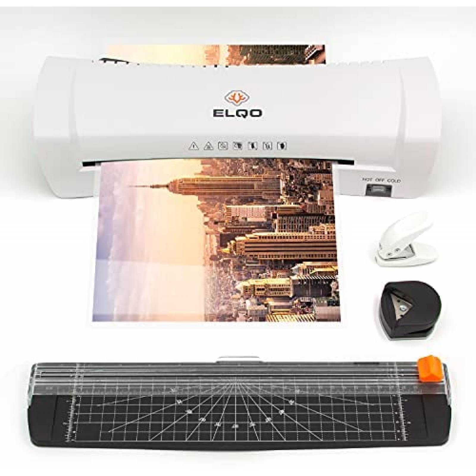 Laminador Termico ELQO (10) A4 Portatil de 9'' -Blanco