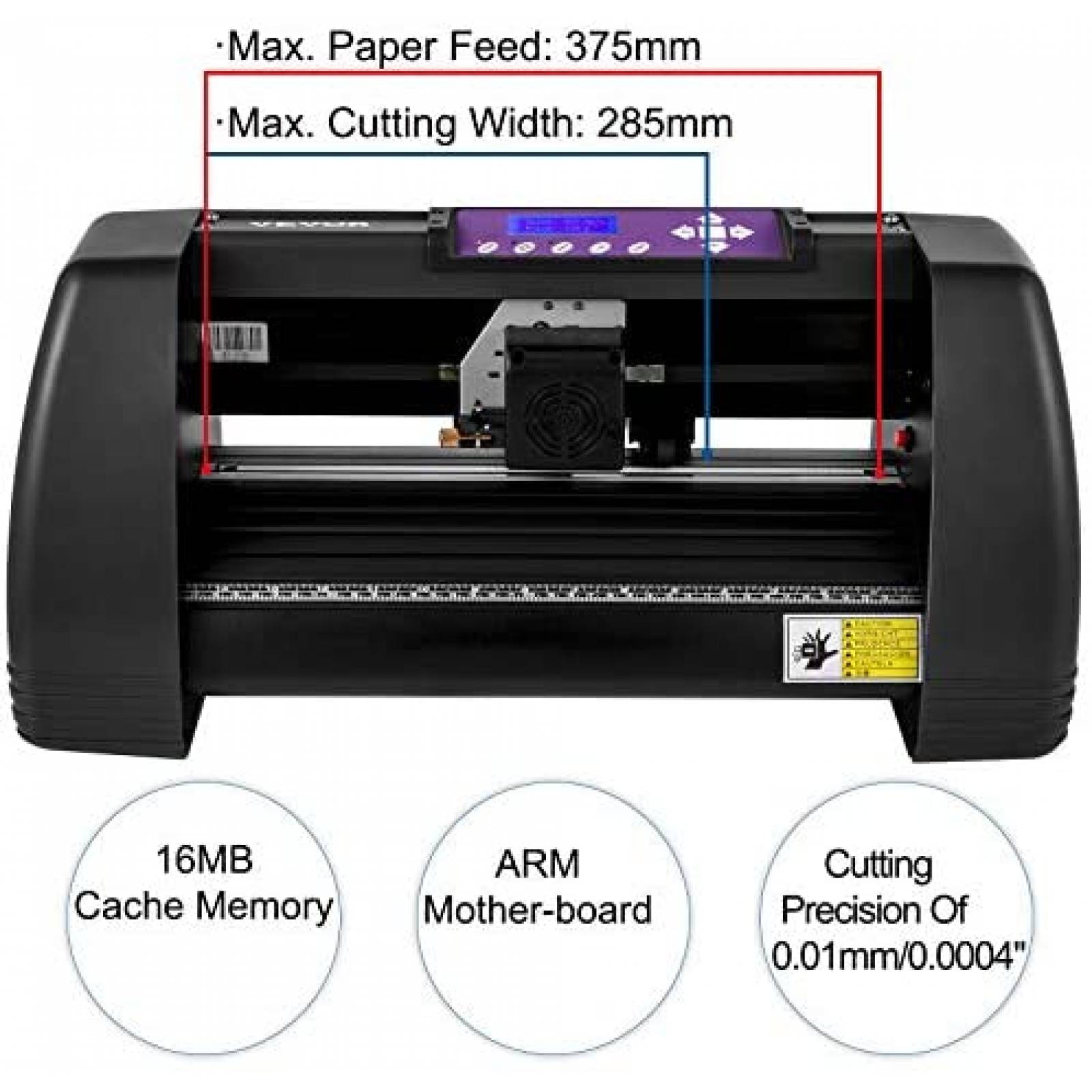 Cortadora Vinil VEVOR kzj375mm14inch 375mm 14" Offline