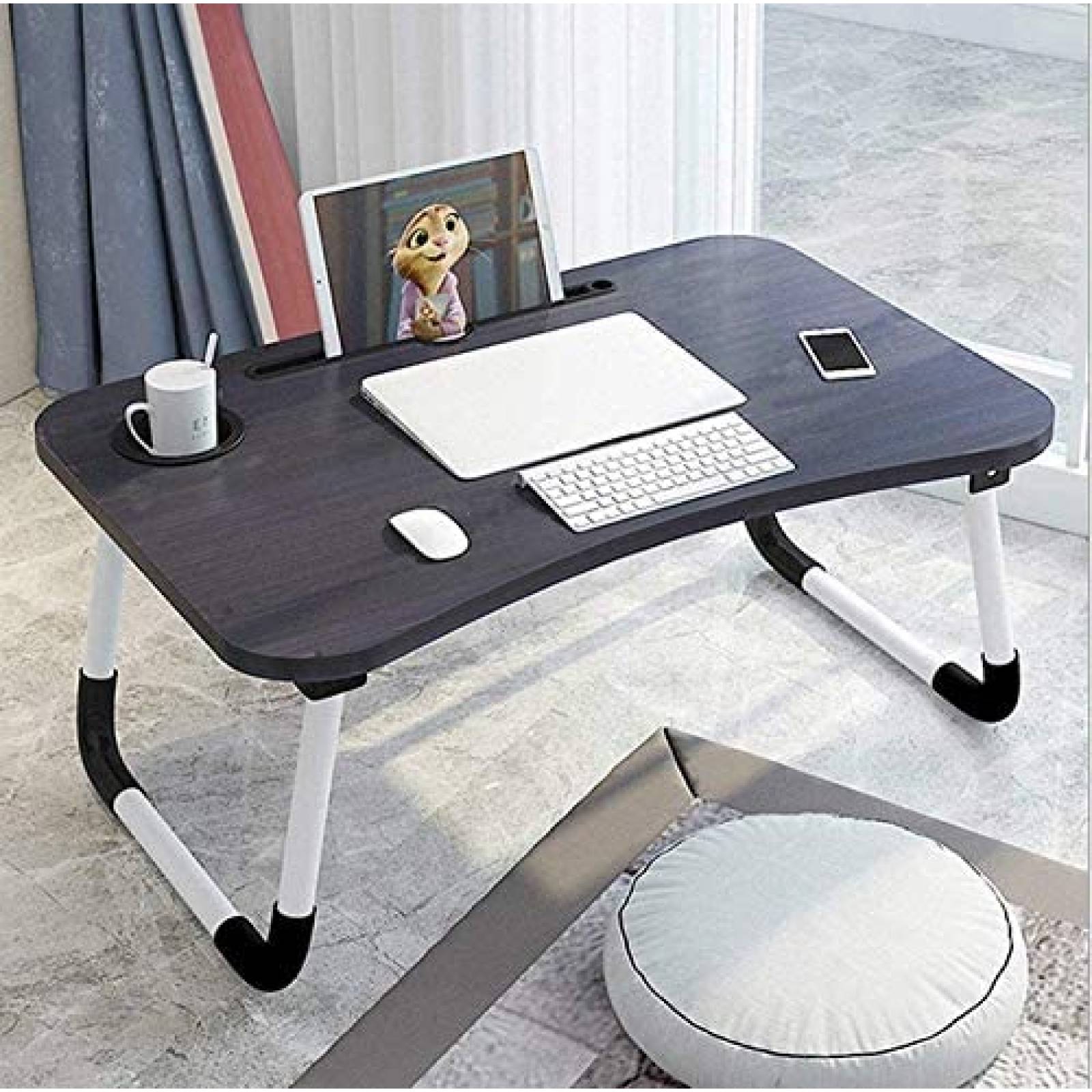 Mesa de trabajo Sorfity Flexible Soporte Tablet cama -Negro