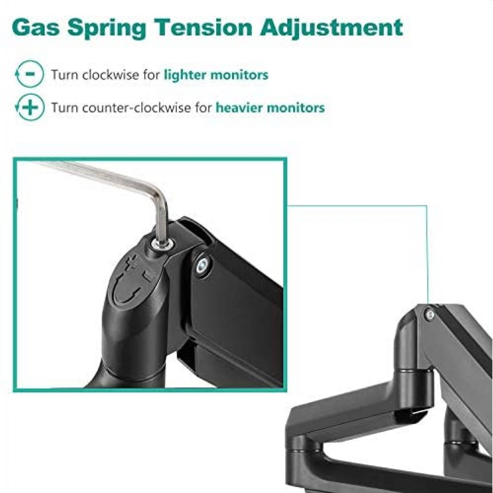 Soporte Triple de Televisin WALI GSDM003 27'' Premium