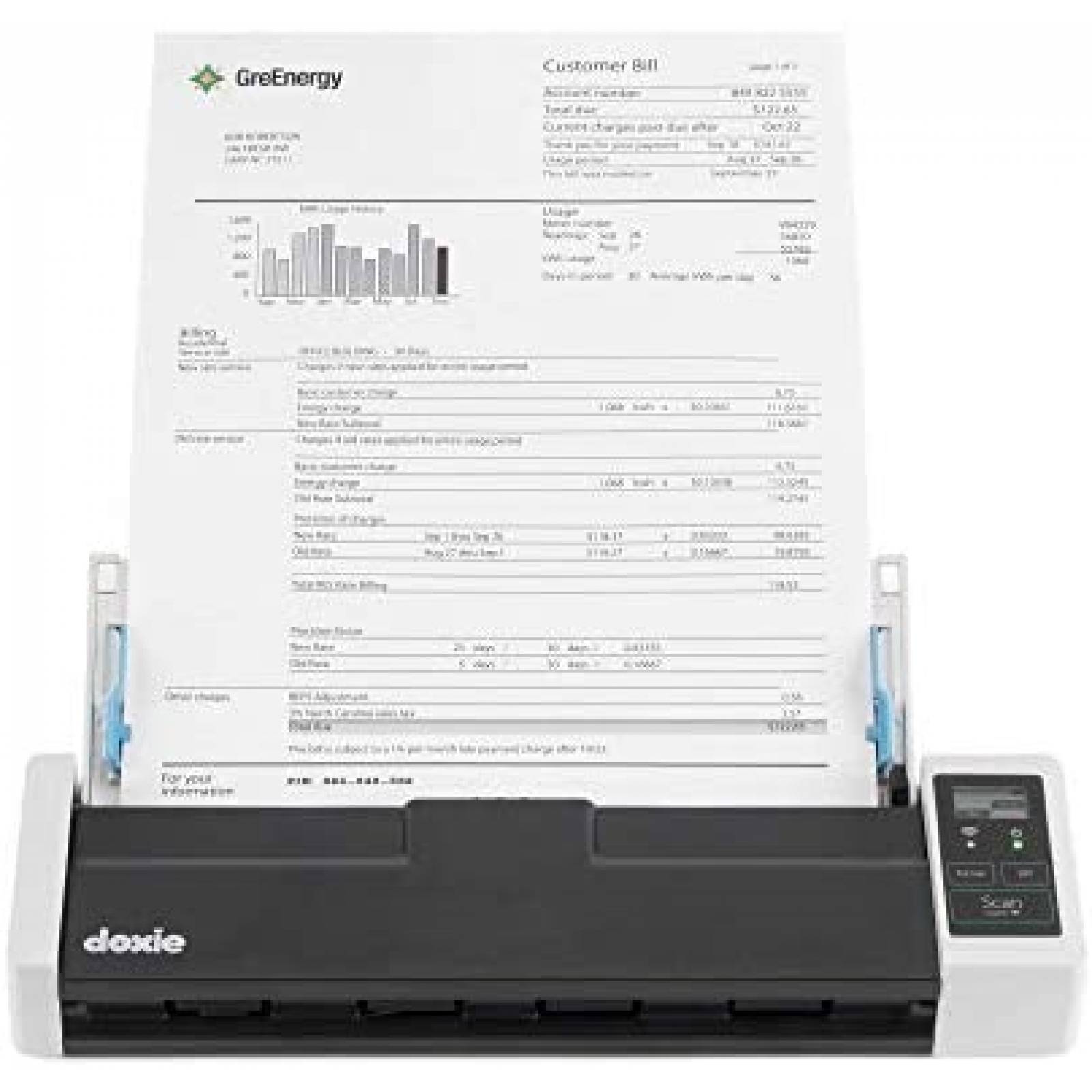 Escner Inalmbrico Doxie Q2 Resolucin 300/600 dpi -Gris