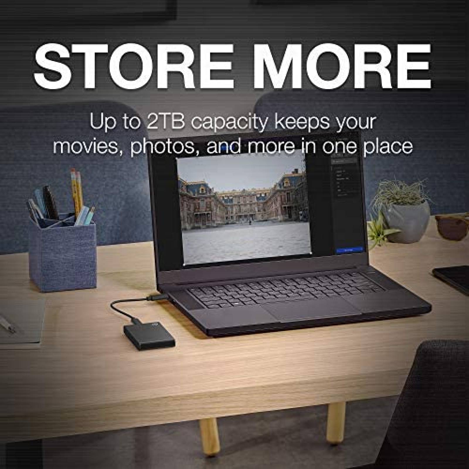 Disco duro externo Seagate One touch 1TB 1030MB/s -Negro