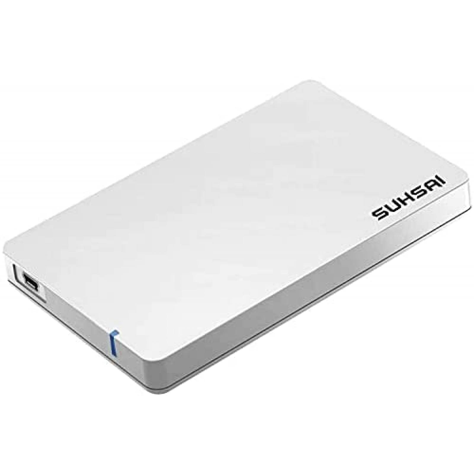 Disco Duro Externo SUHSAI USB Ligero Porttil 500GB -Blanco