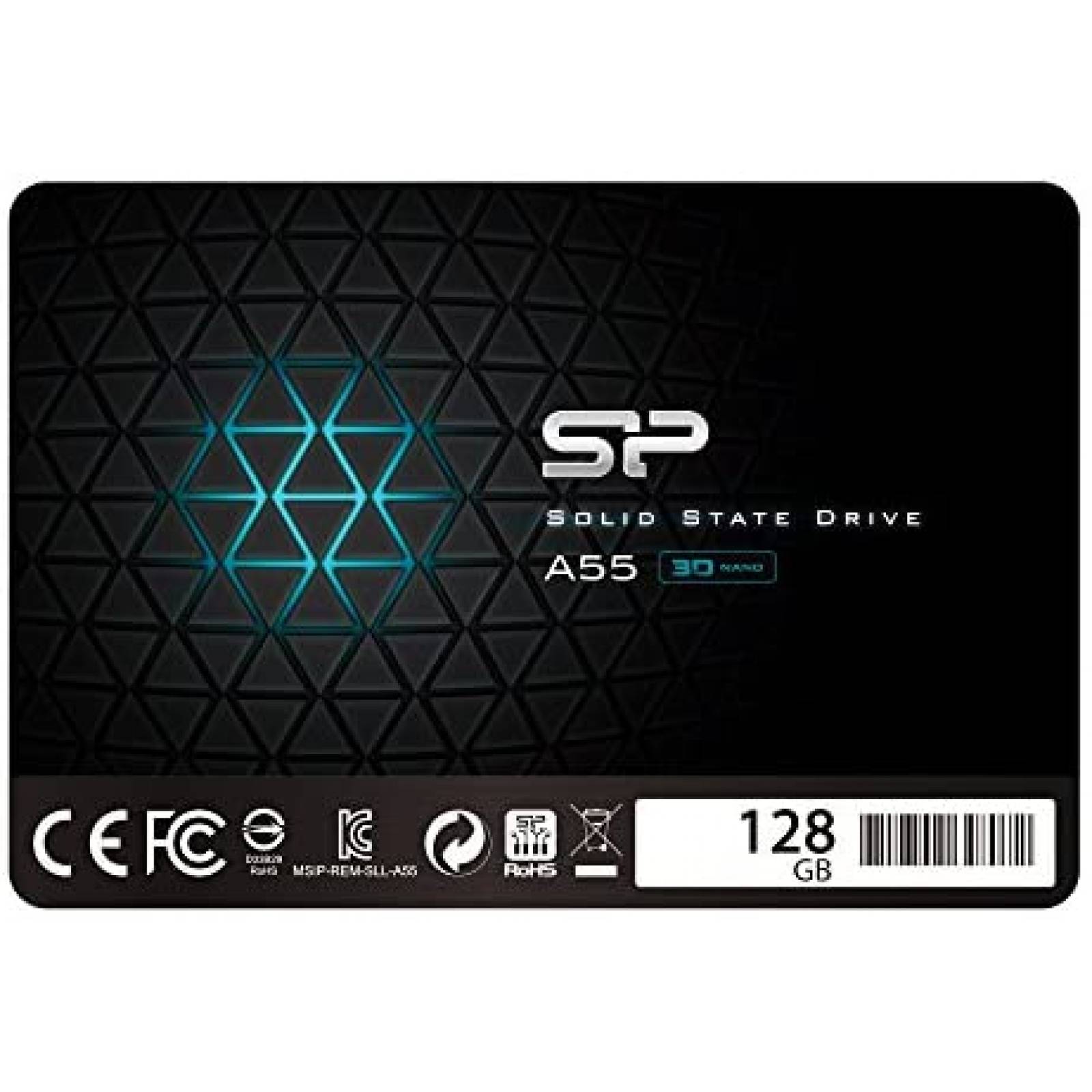 Unidad de Estado Slido SP Silicon Power 128GB SSD -Negro
