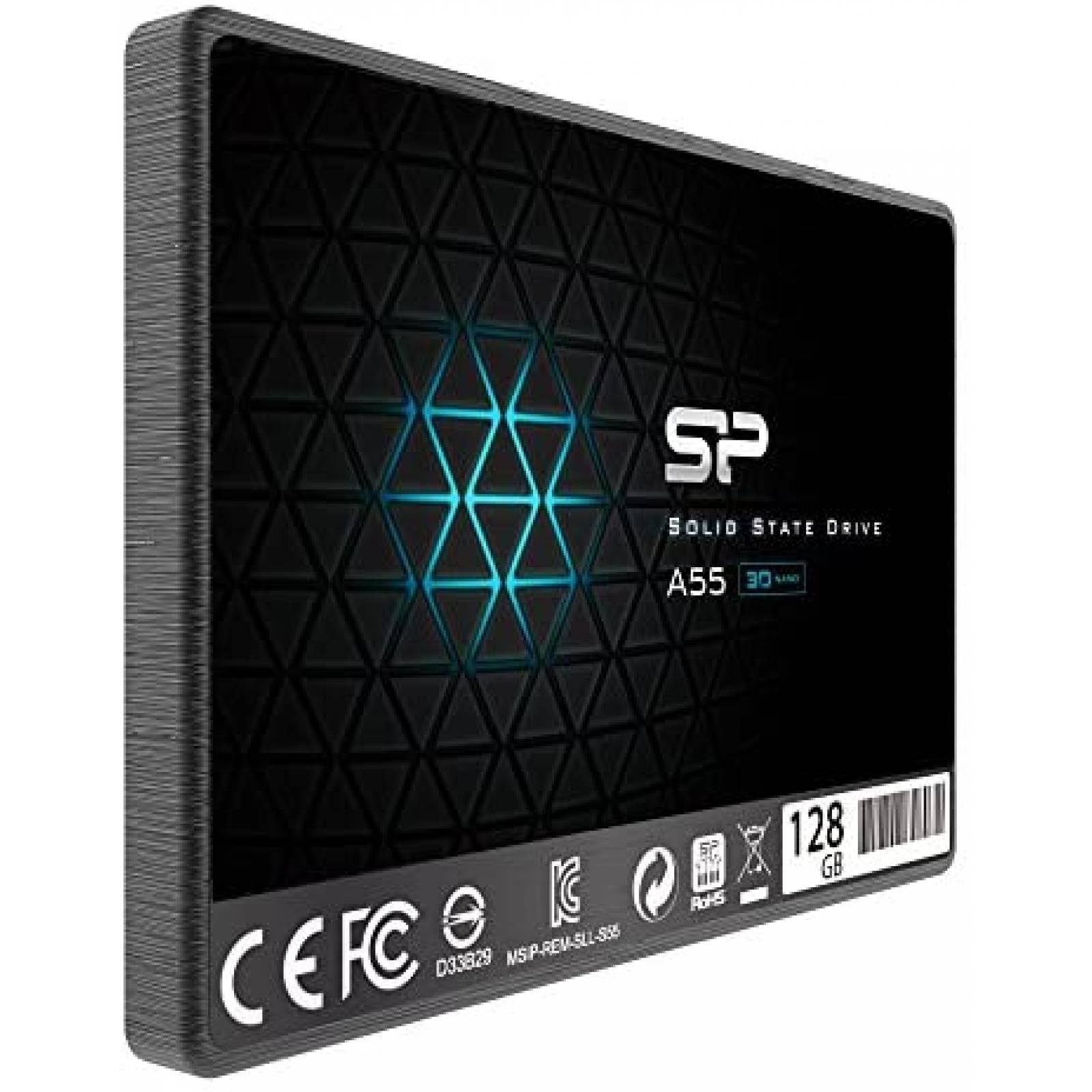 Unidad de Estado Slido SP Silicon Power 128GB SSD -Negro
