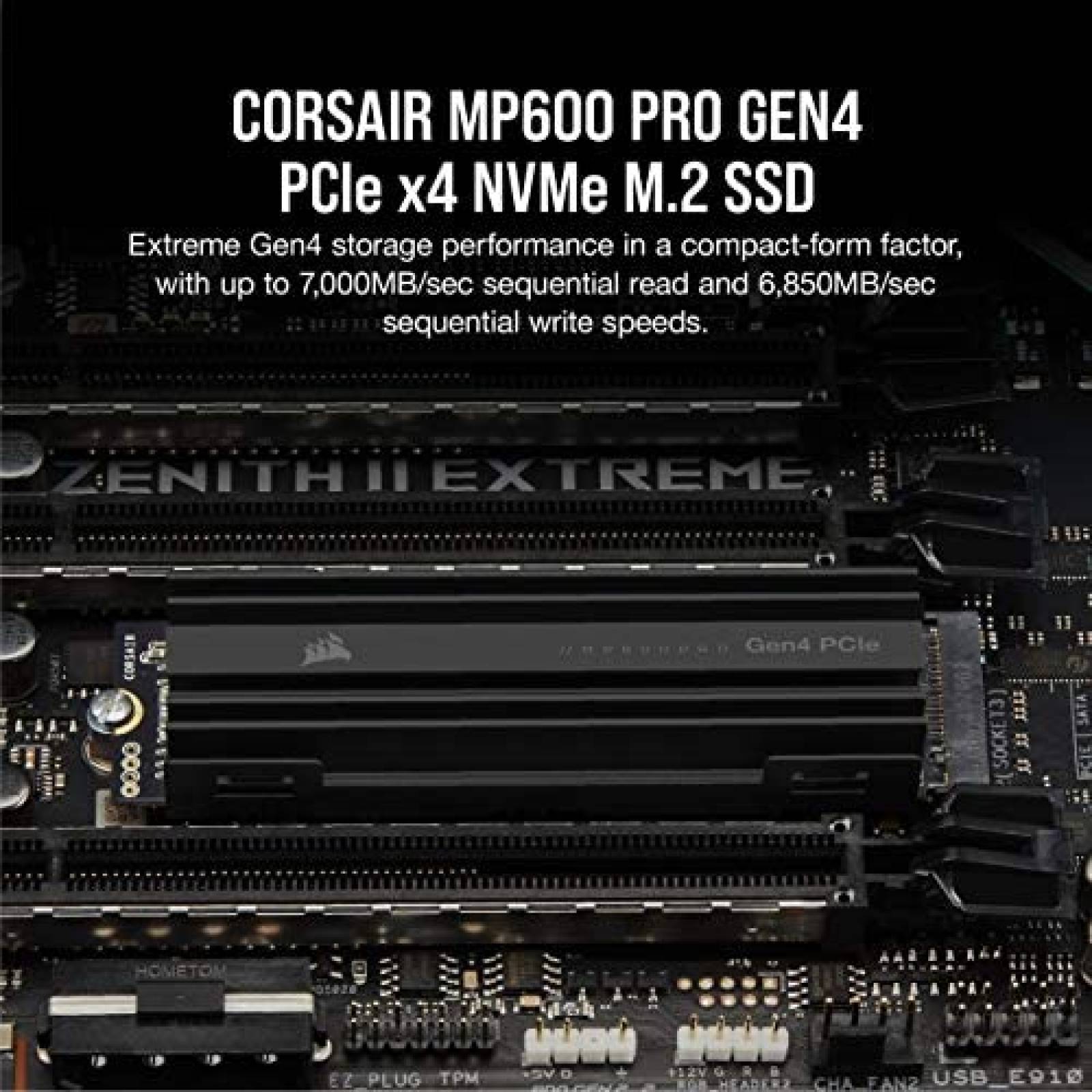 SSD interno Corsair MP600 PRO 2TB M.2 NVMe PCIe x4 Gen4