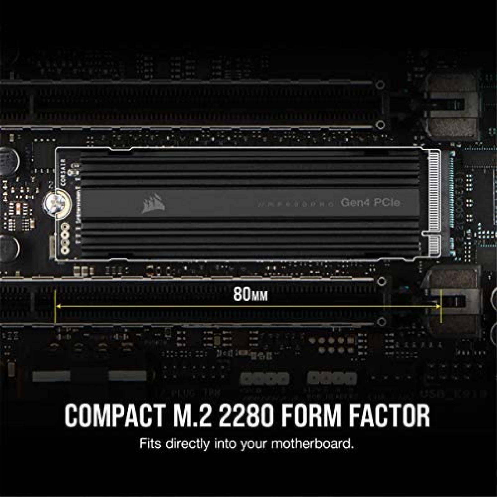 SSD interno Corsair MP600 PRO 2TB M.2 NVMe PCIe x4 Gen4