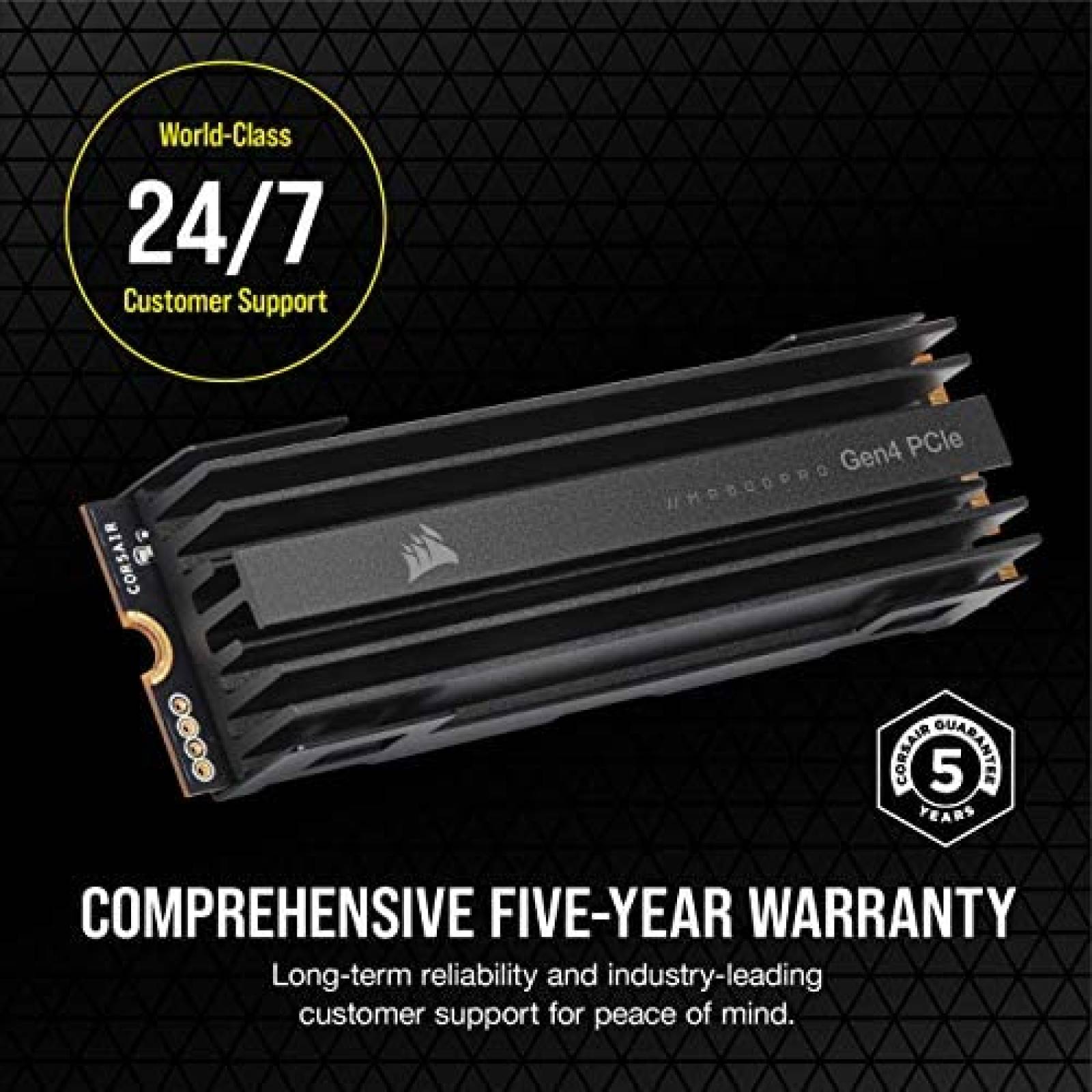 SSD interno Corsair MP600 PRO 2TB M.2 NVMe PCIe x4 Gen4