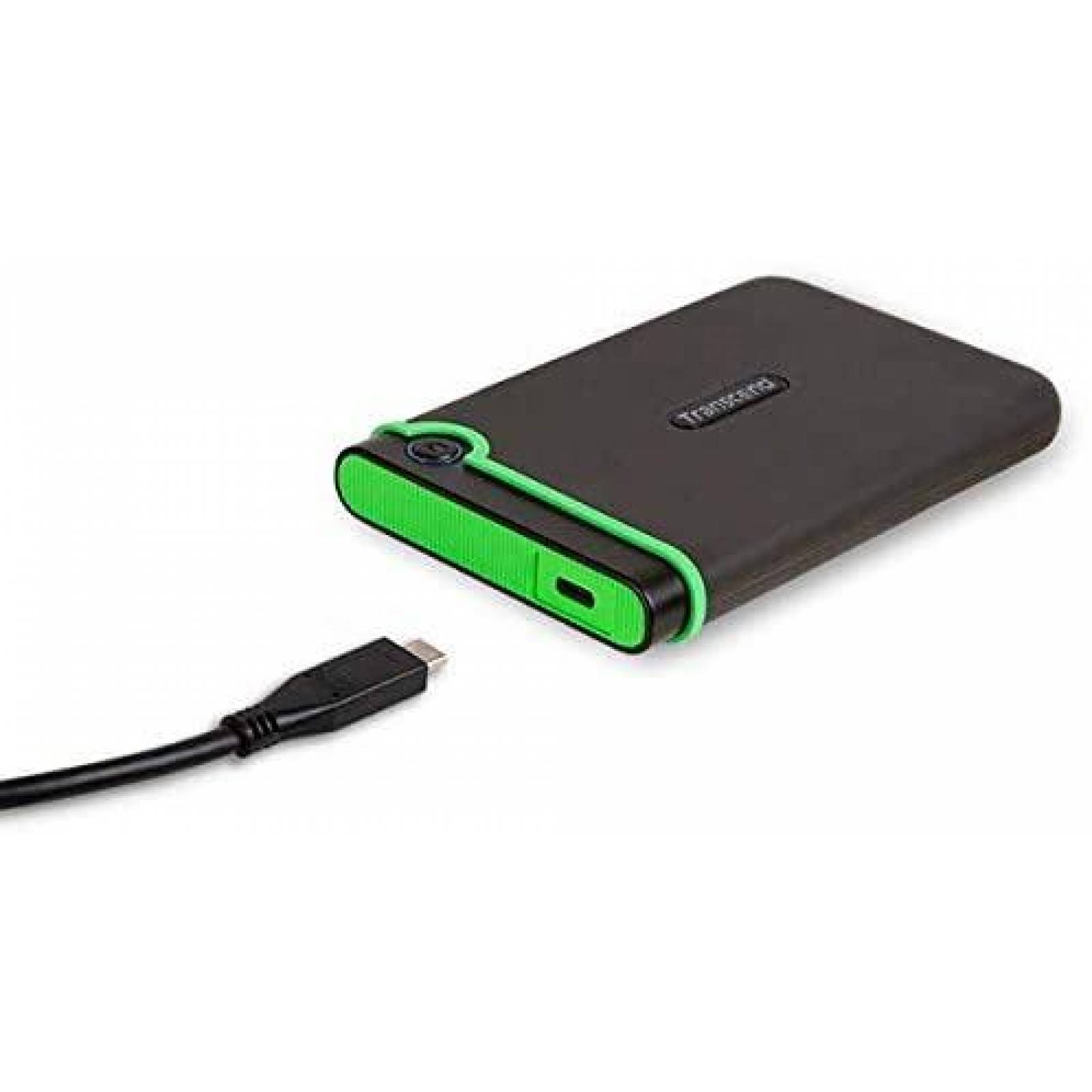 Disco Duro Externo Transcend StoreJet 25M3C 2.5'' 2TB -Gris