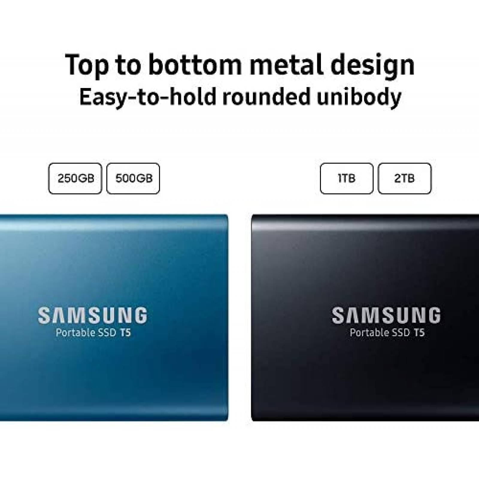 Disco Duro Externo Samsung T5 USB 500GB Porttil -Azul