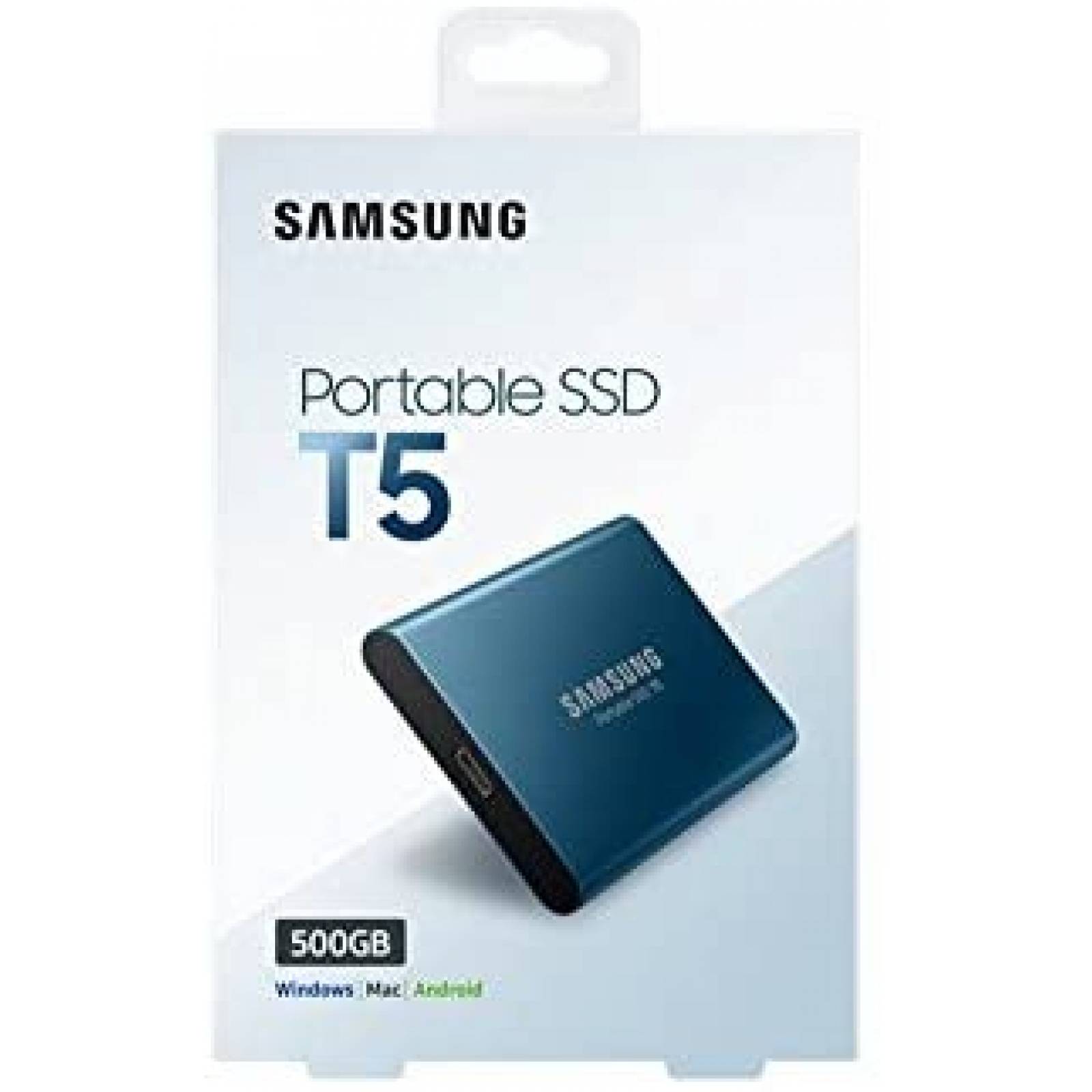 Disco Duro Externo Samsung T5 USB 500GB Porttil -Azul