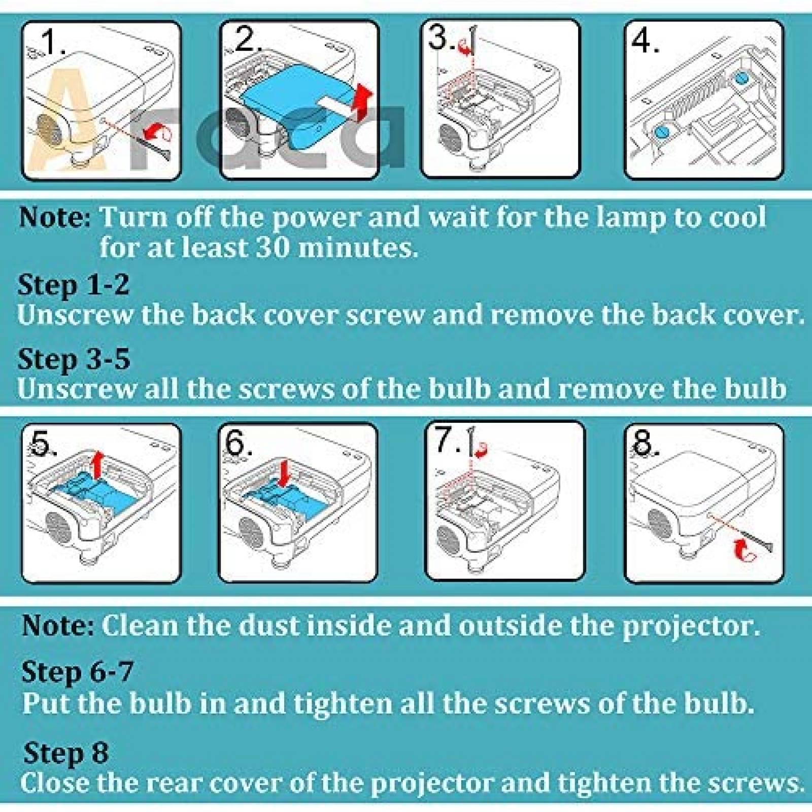 Lampara de Proyector Araca BL-FP240G de OPTOMA HD143X -Gris