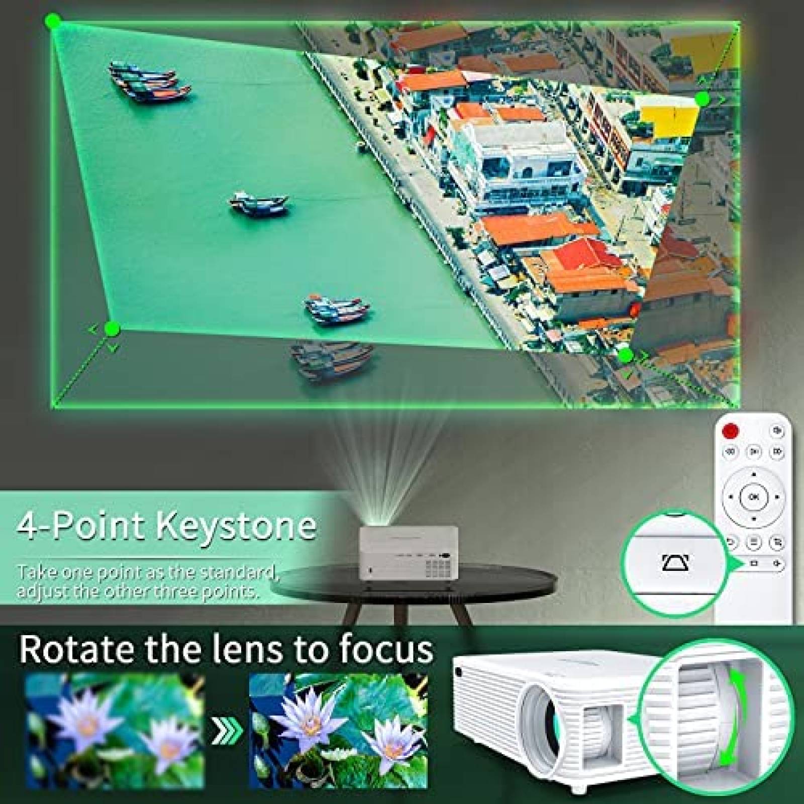 Proyector WISELAZER A30 WiFi Bluetooth 4K compatible