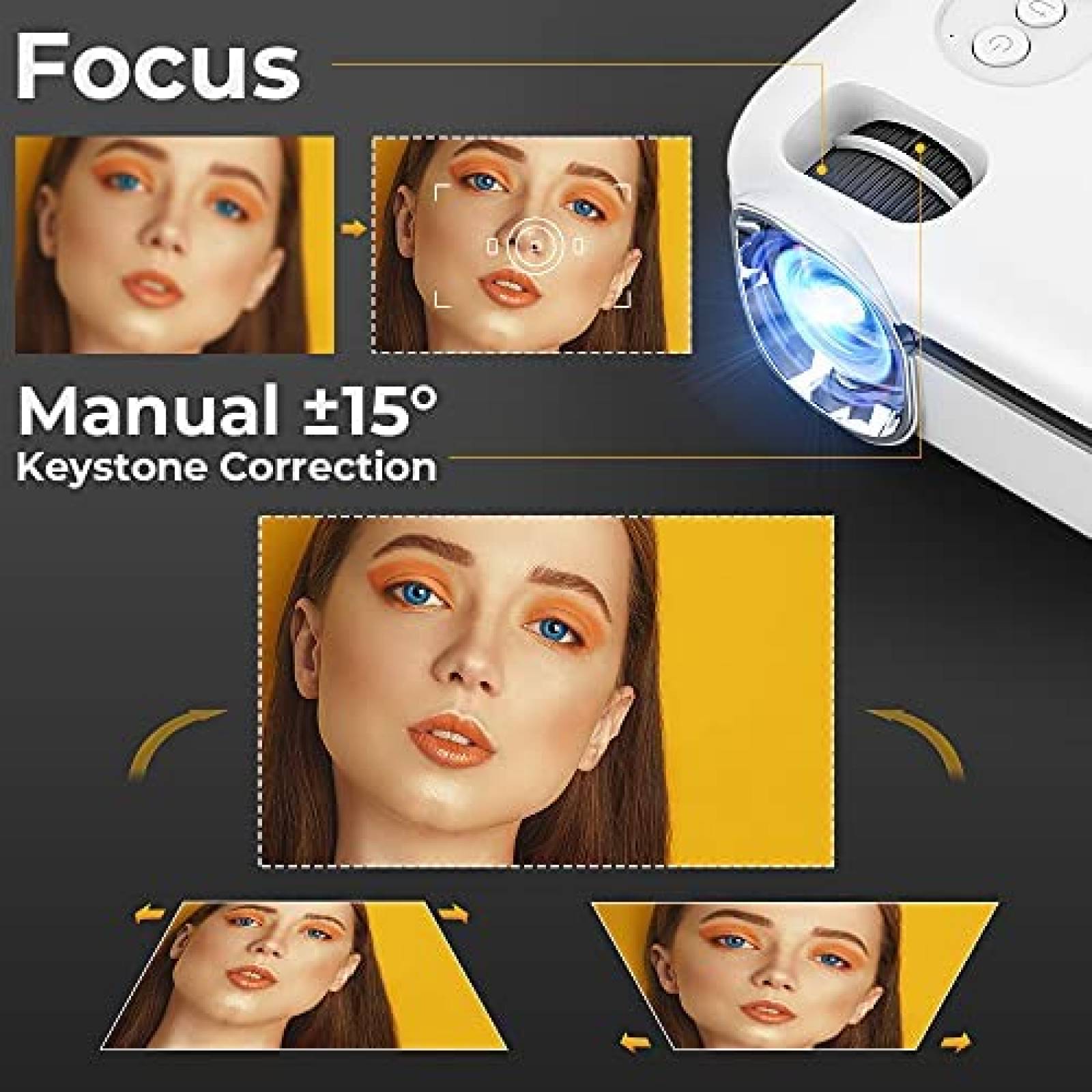 Proyector MOOKA RD-823 7500L 200" con bolsa -Blanco