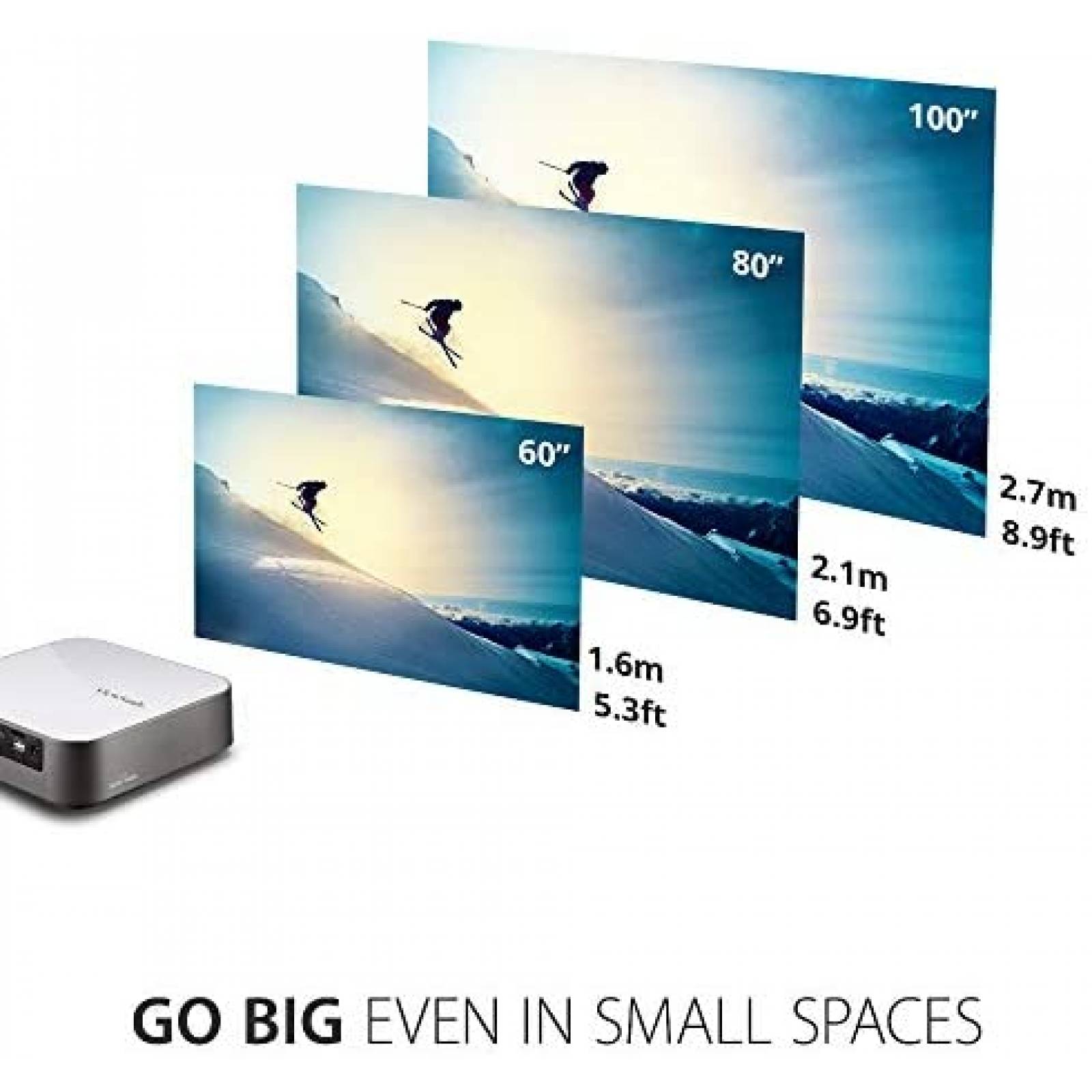 Proyector ViewSonic M2E Smart 1080P Porttil 1000 Lumens