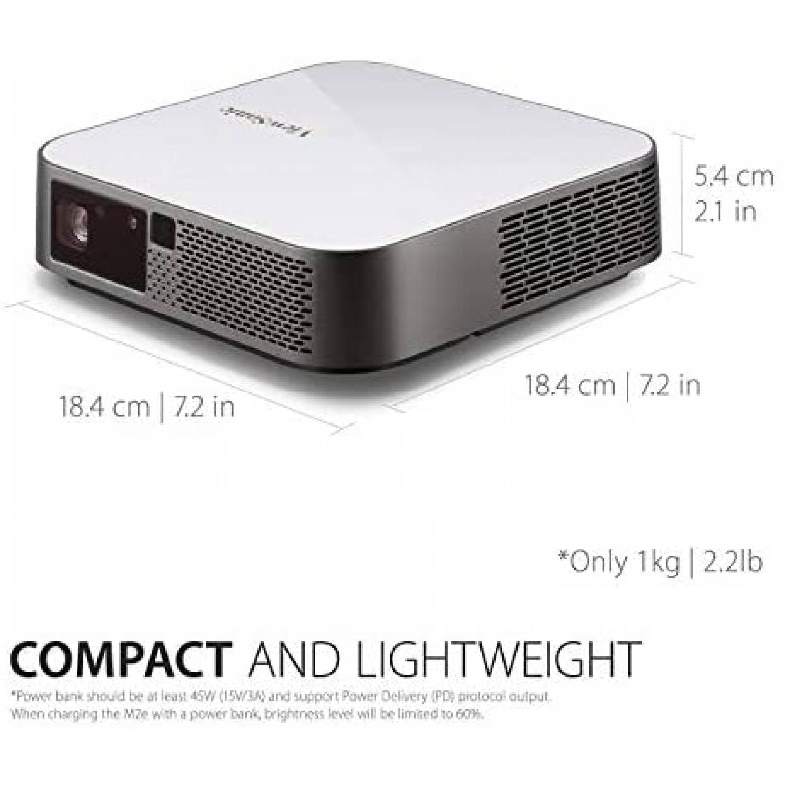 Proyector ViewSonic M2E Smart 1080P Porttil 1000 Lumens