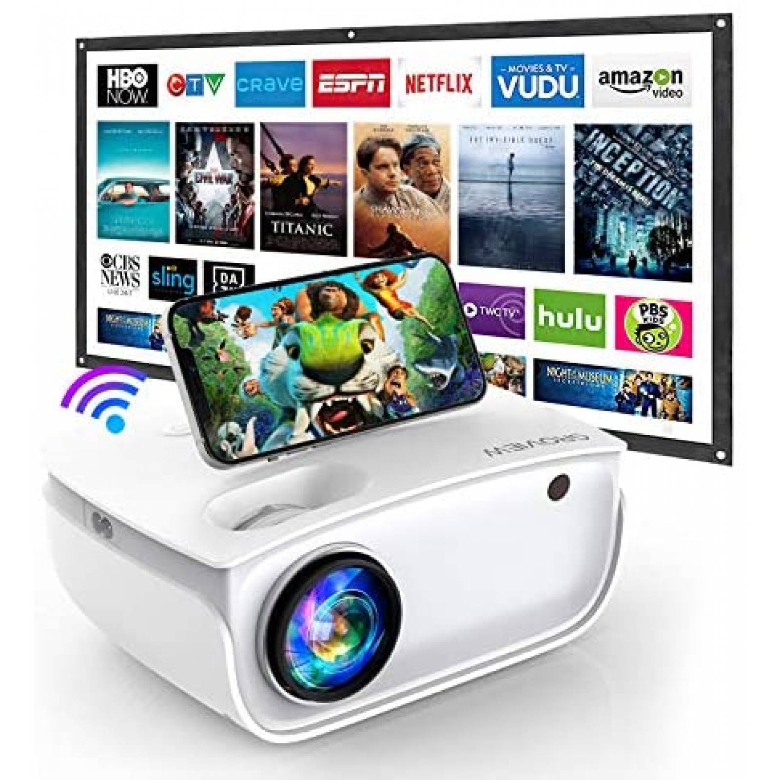 Proyector GROVIEW RD850 100" Full HD 1080p -Blanco