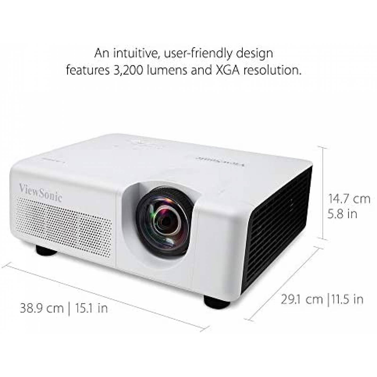 Proyector ViewSonic LS625W 3200 Lumens WXGA Zoom Fijo