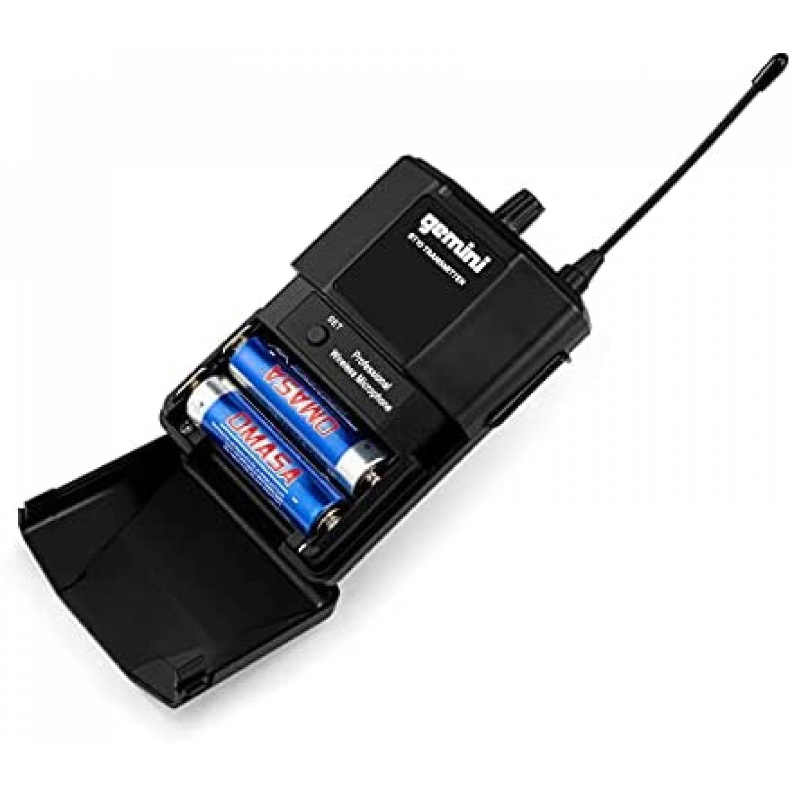 Micrfono de solapa Gemini Sound con adaptador inalmbrico