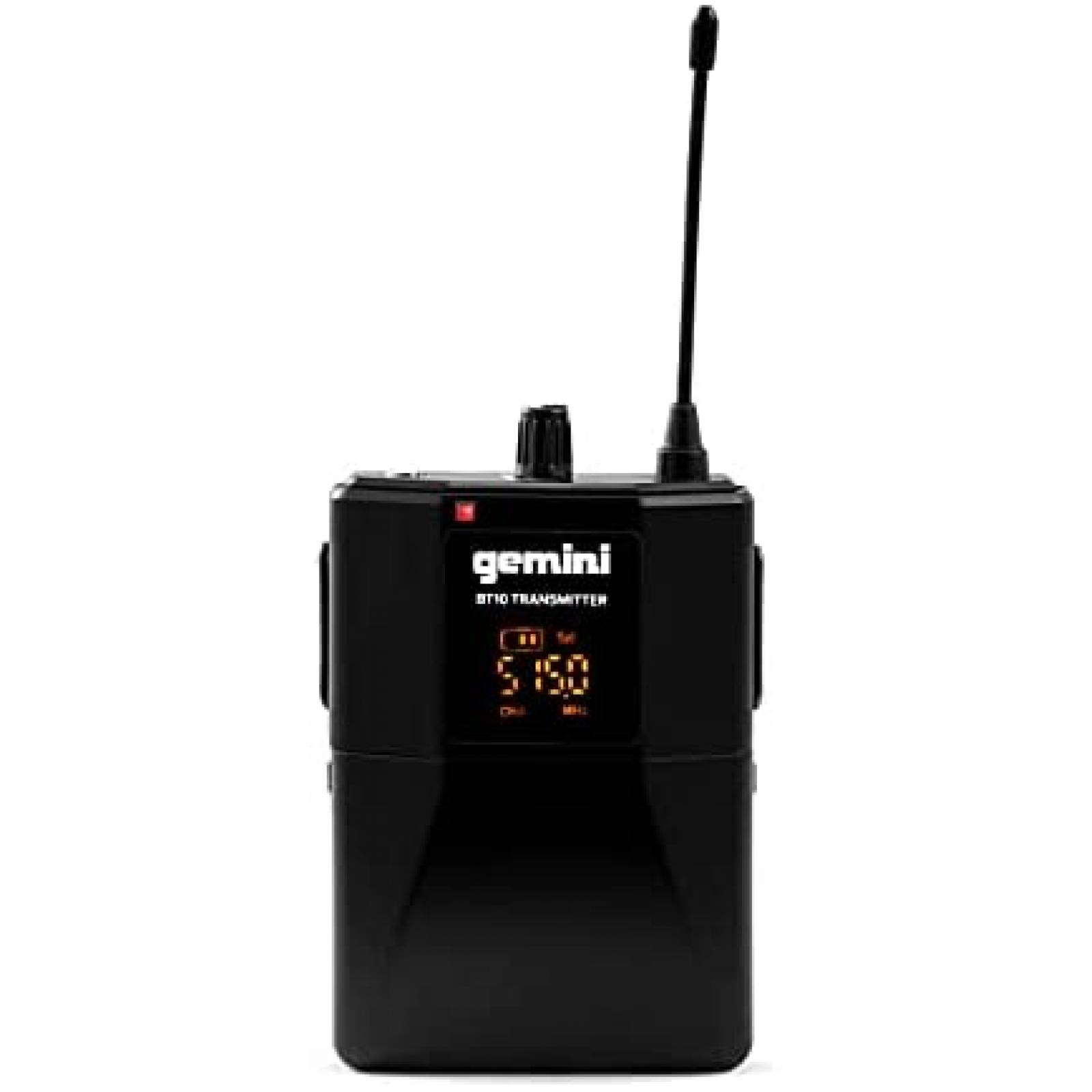 Micrfono de solapa Gemini Sound con adaptador inalmbrico