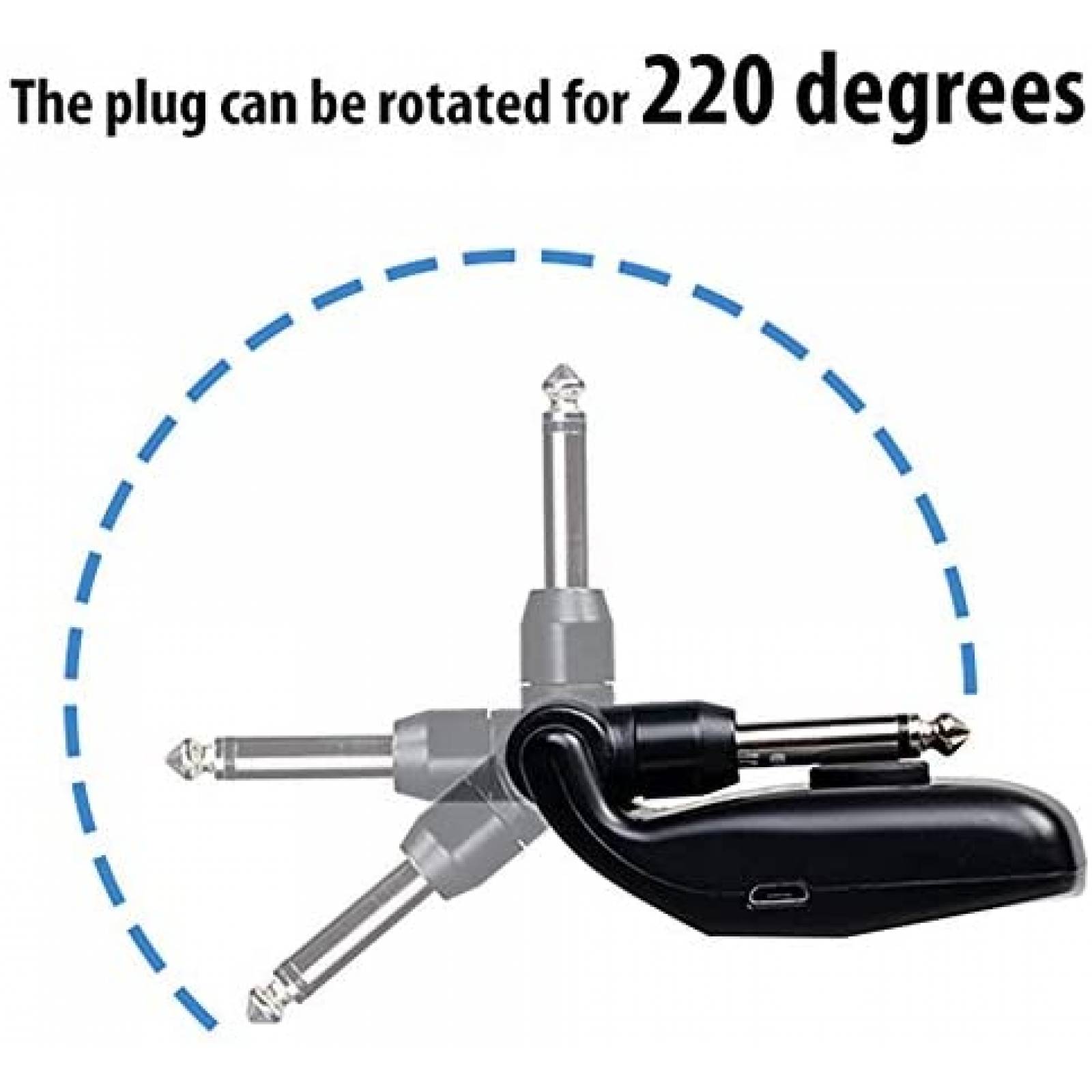 Transmisor y Receptor JOYO JW-03 2.4GHz para Guitarra -Negro